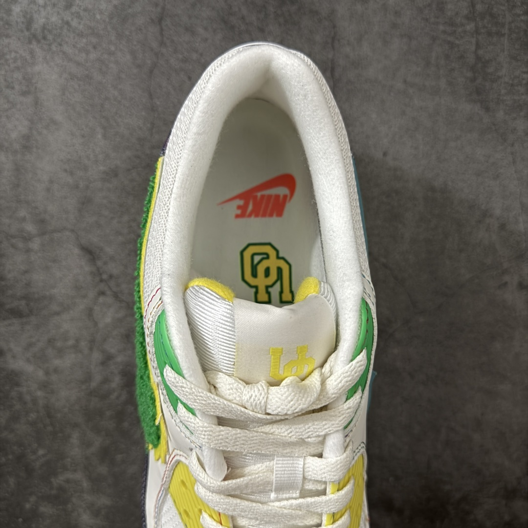 图片[8]-【Max版本】The Grateful Dead x University of Oregon x Nike Air Max 90 联名绿黄复古气垫运动跑步鞋，俄勒冈大学（UO）联名款 白黄绿感恩鸭 IM2511-100，配件齐全 顶级90款问市 开发数月 原版开发 多道QC质检 鞋型完美复刻 原厂级别工艺 正确色卡 正确气垫蓝光 正确大底 独家私模 采用进口头层牛皮拼接 定位高端市场 行业标杆工艺 尺码：39 40 40.5 41 42 42.5 43 44 44.5 45 46-选品中心