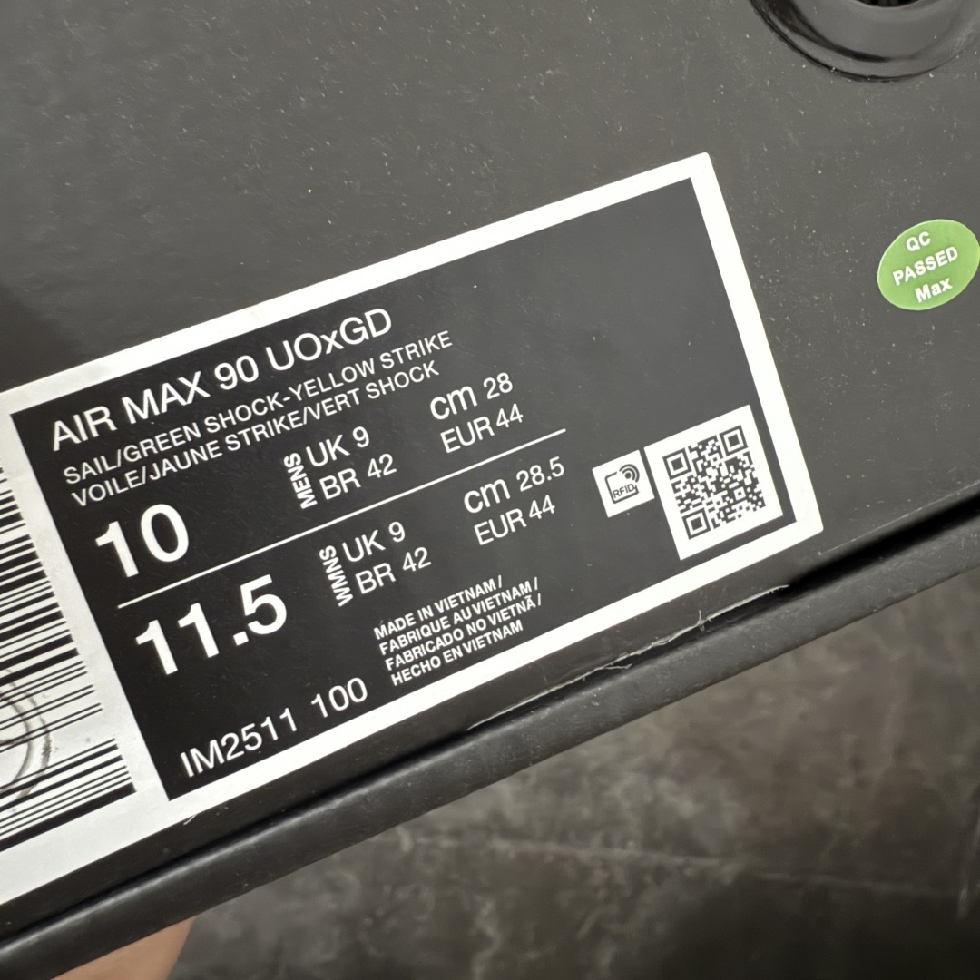 图片[12]-【Max版本】The Grateful Dead x University of Oregon x Nike Air Max 90 联名绿黄复古气垫运动跑步鞋，俄勒冈大学（UO）联名款 白黄绿感恩鸭 IM2511-100，配件齐全 顶级90款问市 开发数月 原版开发 多道QC质检 鞋型完美复刻 原厂级别工艺 正确色卡 正确气垫蓝光 正确大底 独家私模 采用进口头层牛皮拼接 定位高端市场 行业标杆工艺 尺码：39 40 40.5 41 42 42.5 43 44 44.5 45 46-选品中心