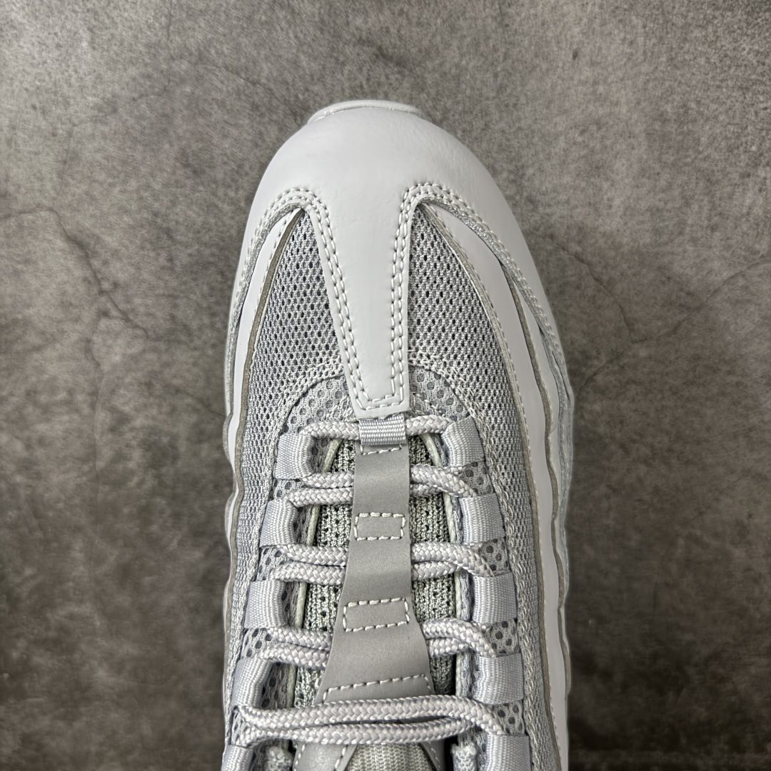 图片[5]-【顶级芯片版】Nike Air Max 95 灰色 货号：HM8755-002 顶级版 开发数月 原版开发 多道QC质检 鞋型完美复刻 原厂级别工艺 正确色卡 正确气垫蓝光 正确大底 独家私模 采用进口头层牛皮拼接 定位高端市场 行业标杆工艺 尺码：40 40.5 41 42 42.5 43 44 44.5 45 46-选品中心