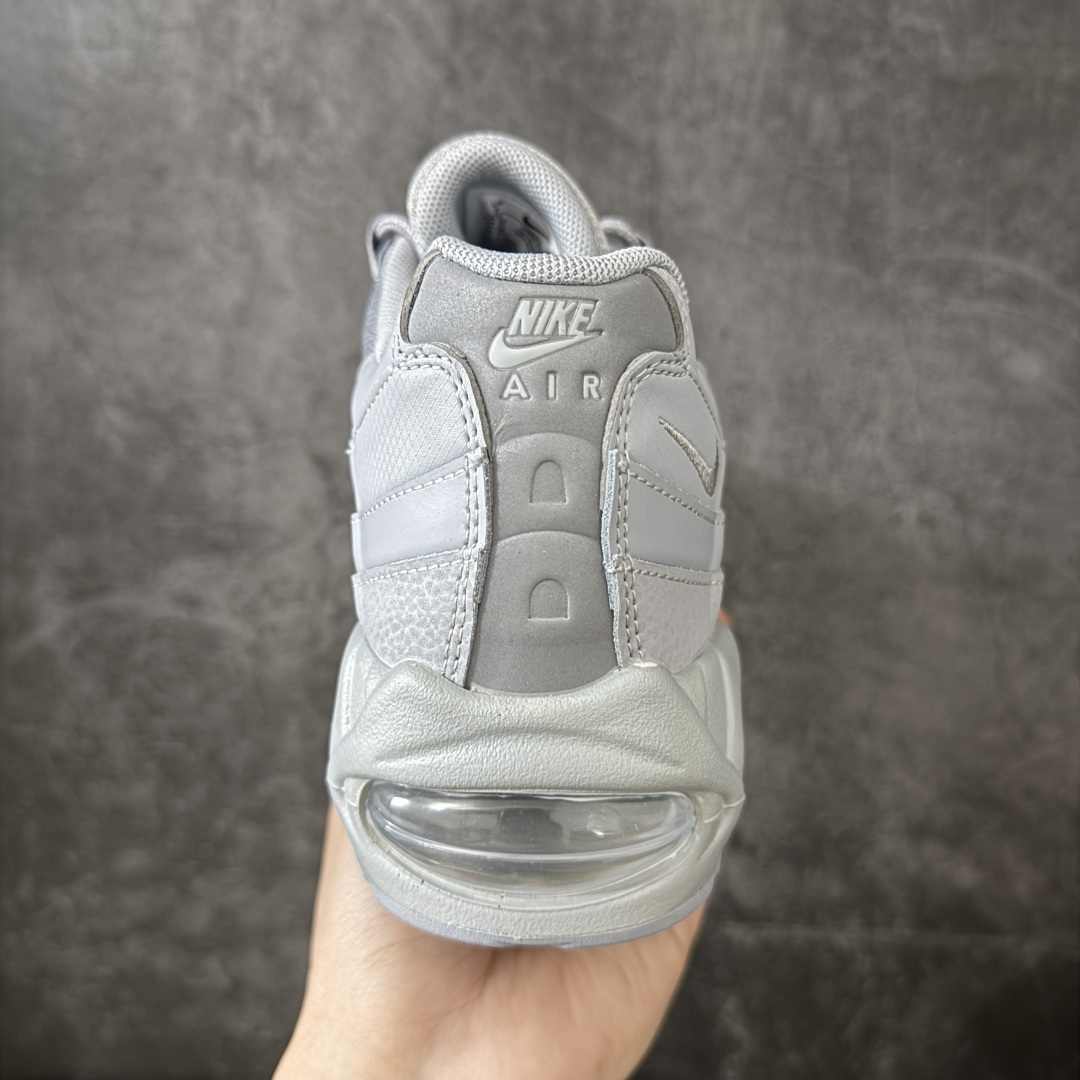 图片[4]-【顶级芯片版】Nike Air Max 95 灰色 货号：HM8755-002 顶级版 开发数月 原版开发 多道QC质检 鞋型完美复刻 原厂级别工艺 正确色卡 正确气垫蓝光 正确大底 独家私模 采用进口头层牛皮拼接 定位高端市场 行业标杆工艺 尺码：40 40.5 41 42 42.5 43 44 44.5 45 46-选品中心