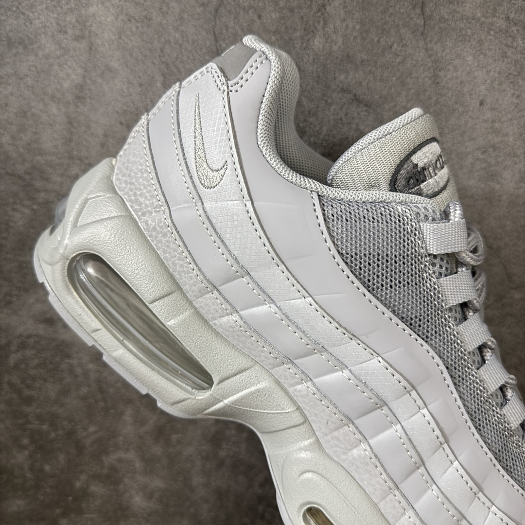 图片[7]-【顶级芯片版】Nike Air Max 95 灰色 货号：HM8755-002 顶级版 开发数月 原版开发 多道QC质检 鞋型完美复刻 原厂级别工艺 正确色卡 正确气垫蓝光 正确大底 独家私模 采用进口头层牛皮拼接 定位高端市场 行业标杆工艺 尺码：40 40.5 41 42 42.5 43 44 44.5 45 46-选品中心