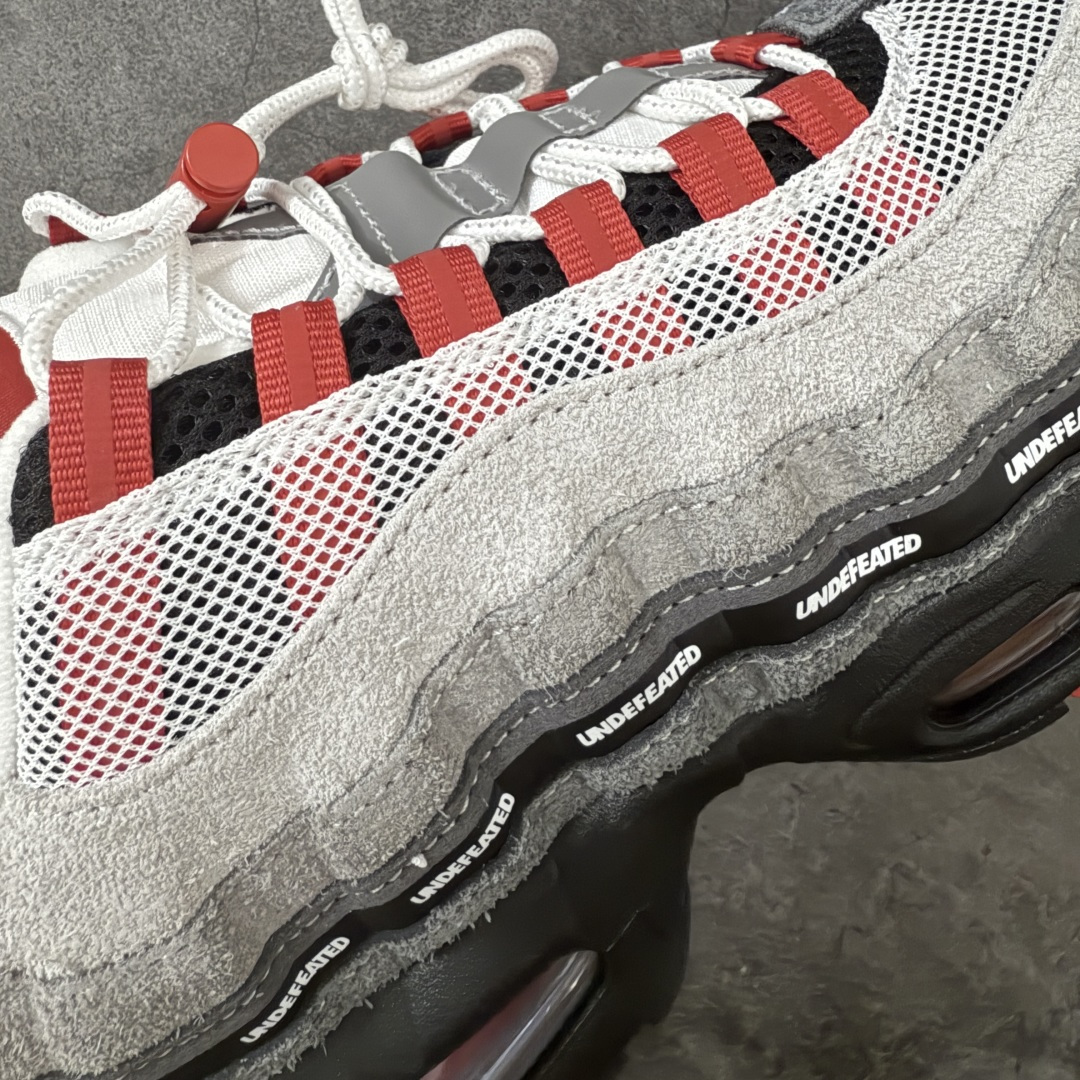 图片[4]-【GX纯原】UNDEFEATED x Nike Air Max 95 OG Big Bubble 黑灰红 货号：IB4523-003 外贸顶级专供 区别先行版 全部配色原鞋原尺码开发生产 极致还原 全部原厂材料一比一打造 一眼ZP既视感 欢迎对比市场版本 尺码：40 40.5 41 42 42.5 43 44 44.5 45 46 46.5 47.5 48 48.5-选品中心