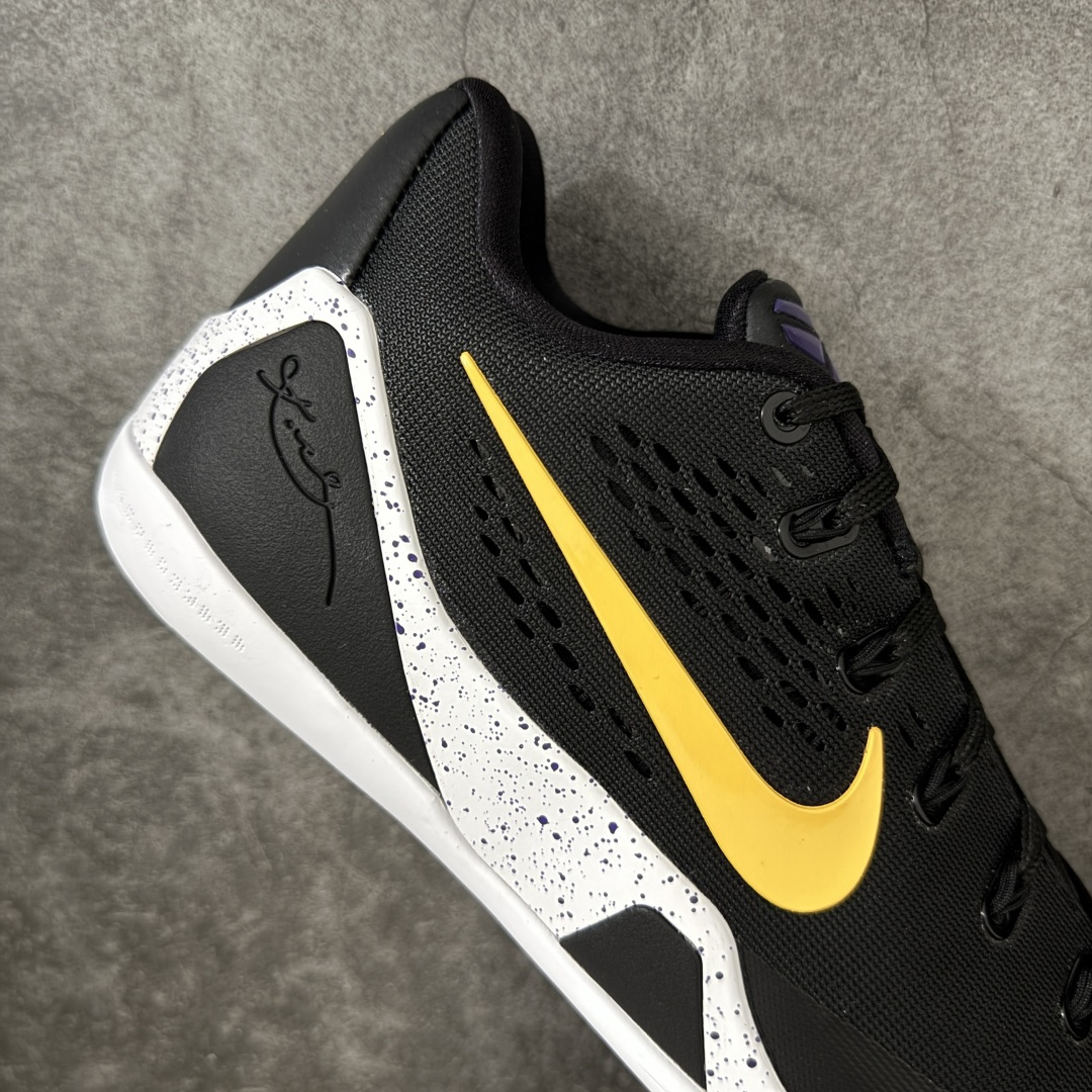 图片[7]-【GX绿x版本】Nike Kobe 9 Elite Low Protro 耐克 科比9代 低帮 黑白黄 IH1401-002 完美复刻公司货 React科技鞋垫加持 实战配置直接拉满 原楦纸板开发 鞋身流线型、后跟塑形 区分土肥圆 原厂针织鞋面一针一线匹配原版 全身鞋材卡料色独家定制 唯一万针立体刺绣SWOOSH 真实底模最大50.5 实战利器 专供海外市场 独立原厂模具 首批不拼图大几率过验 亲测已过 支持各种高强度实战 无需担心 补货周期极长 脚宽建议买大半码 科比系列前掌偏窄 支持七天无理由退换 尺码： 40 40.5 41 42 42.5 43 44 44.5 45 46 47.5 48.5-选品中心