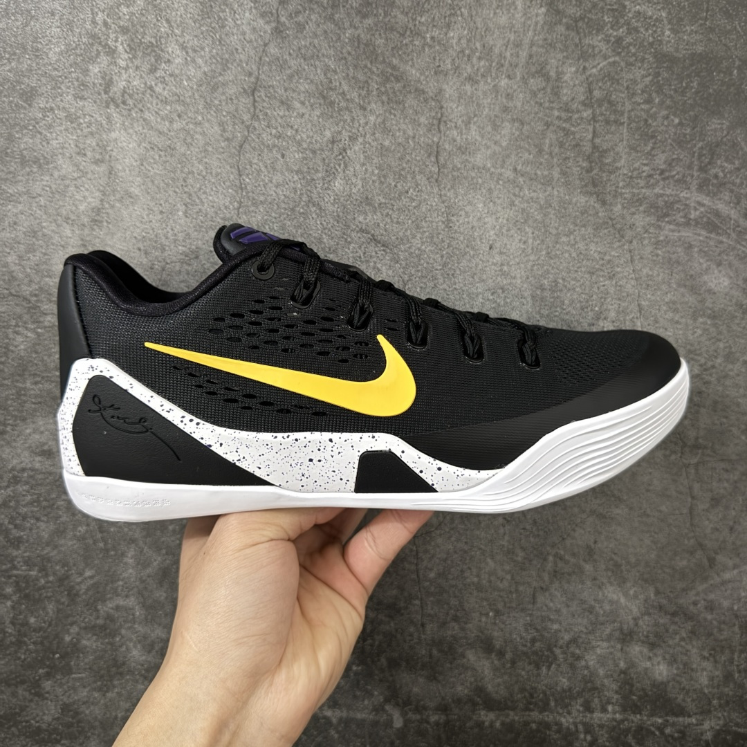 【GX绿x版本】Nike Kobe 9 Elite Low Protro 耐克 科比9代 低帮 黑白黄 IH1401-002 完美复刻公司货 React科技鞋垫加持 实战配置直接拉满 原楦纸板开发 鞋身流线型、后跟塑形 区分土肥圆 原厂针织鞋面一针一线匹配原版 全身鞋材卡料色独家定制 唯一万针立体刺绣SWOOSH 真实底模最大50.5 实战利器 专供海外市场 独立原厂模具 首批不拼图大几率过验 亲测已过 支持各种高强度实战 无需担心 补货周期极长 脚宽建议买大半码 科比系列前掌偏窄 支持七天无理由退换 尺码: 40 40.5 41 42 42.5 43 44 44.5 45 46 47.5 48.5-选品中心