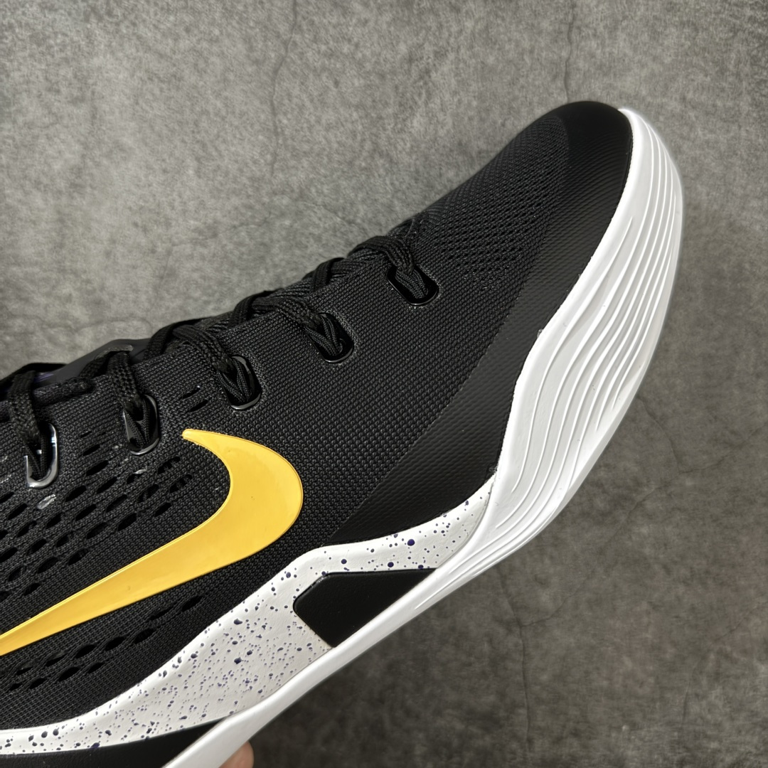 图片[6]-【GX绿x版本】Nike Kobe 9 Elite Low Protro 耐克 科比9代 低帮 黑白黄 IH1401-002 完美复刻公司货 React科技鞋垫加持 实战配置直接拉满 原楦纸板开发 鞋身流线型、后跟塑形 区分土肥圆 原厂针织鞋面一针一线匹配原版 全身鞋材卡料色独家定制 唯一万针立体刺绣SWOOSH 真实底模最大50.5 实战利器 专供海外市场 独立原厂模具 首批不拼图大几率过验 亲测已过 支持各种高强度实战 无需担心 补货周期极长 脚宽建议买大半码 科比系列前掌偏窄 支持七天无理由退换 尺码： 40 40.5 41 42 42.5 43 44 44.5 45 46 47.5 48.5-选品中心