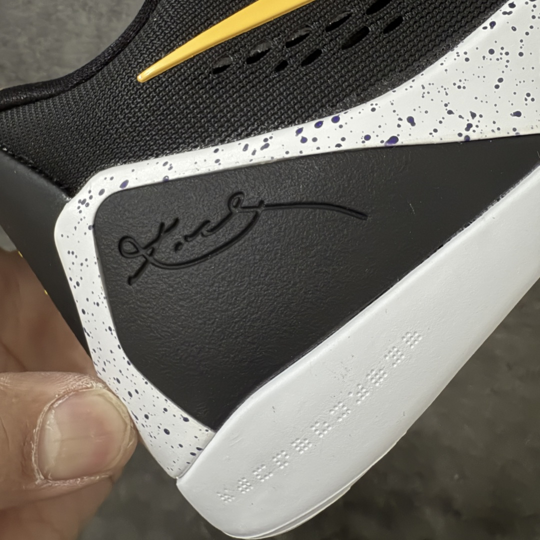 图片[3]-【GX绿x版本】Nike Kobe 9 Elite Low Protro 耐克 科比9代 低帮 黑白黄 IH1401-002 完美复刻公司货 React科技鞋垫加持 实战配置直接拉满 原楦纸板开发 鞋身流线型、后跟塑形 区分土肥圆 原厂针织鞋面一针一线匹配原版 全身鞋材卡料色独家定制 唯一万针立体刺绣SWOOSH 真实底模最大50.5 实战利器 专供海外市场 独立原厂模具 首批不拼图大几率过验 亲测已过 支持各种高强度实战 无需担心 补货周期极长 脚宽建议买大半码 科比系列前掌偏窄 支持七天无理由退换 尺码： 40 40.5 41 42 42.5 43 44 44.5 45 46 47.5 48.5-选品中心