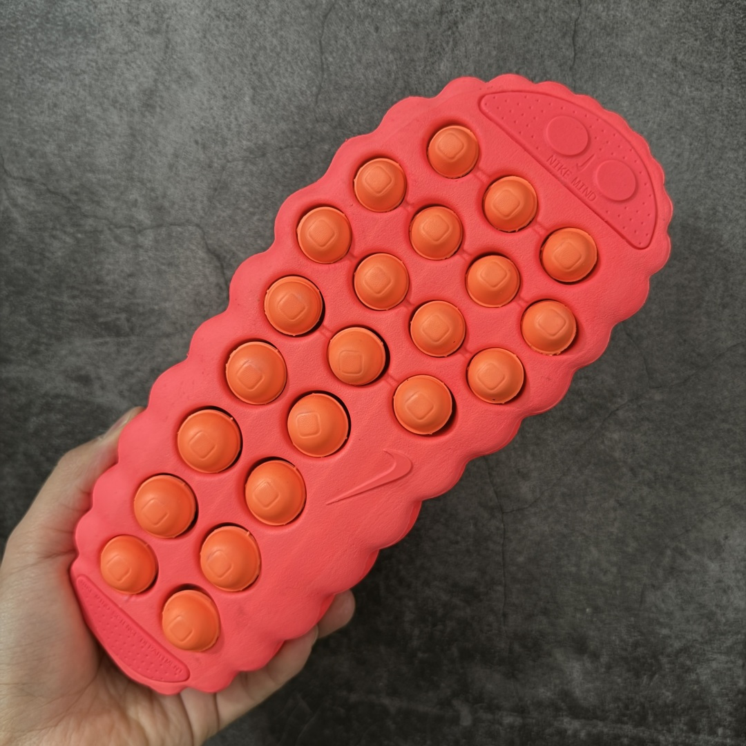 图片[9]-【W1纯原】NK Mind 001 Sail 黑科技足底按摩舒适贴合训练鞋 红色HQ4307-003 顶级版本 正确细节 1：1标配组合底 MD软底 渐变雾面大底 超高清洁度 按摩功能效果同步原版 区别市场通货 Mind 001 从神经科学中汲取灵感，打造出一款不仅外观独特，更能为穿着者带来别样感知体验的球鞋，此次新作将继续延续此核心方向。历时十年打磨的 Mind 系列，承载着 Nike 对未来鞋款的愿景呈现。系列中的每双鞋，外底均由 22 个独立泡沫结节构成，旨在模拟赤足般的体验。这些结节N通过与足底感官感受器的相互作用，从而促进人体的自然步态。 尺码：36-47.5=36 37.5 38.5 40 41 42.5 44 45 46 47.5 48和官网一样偏小一码-选品中心