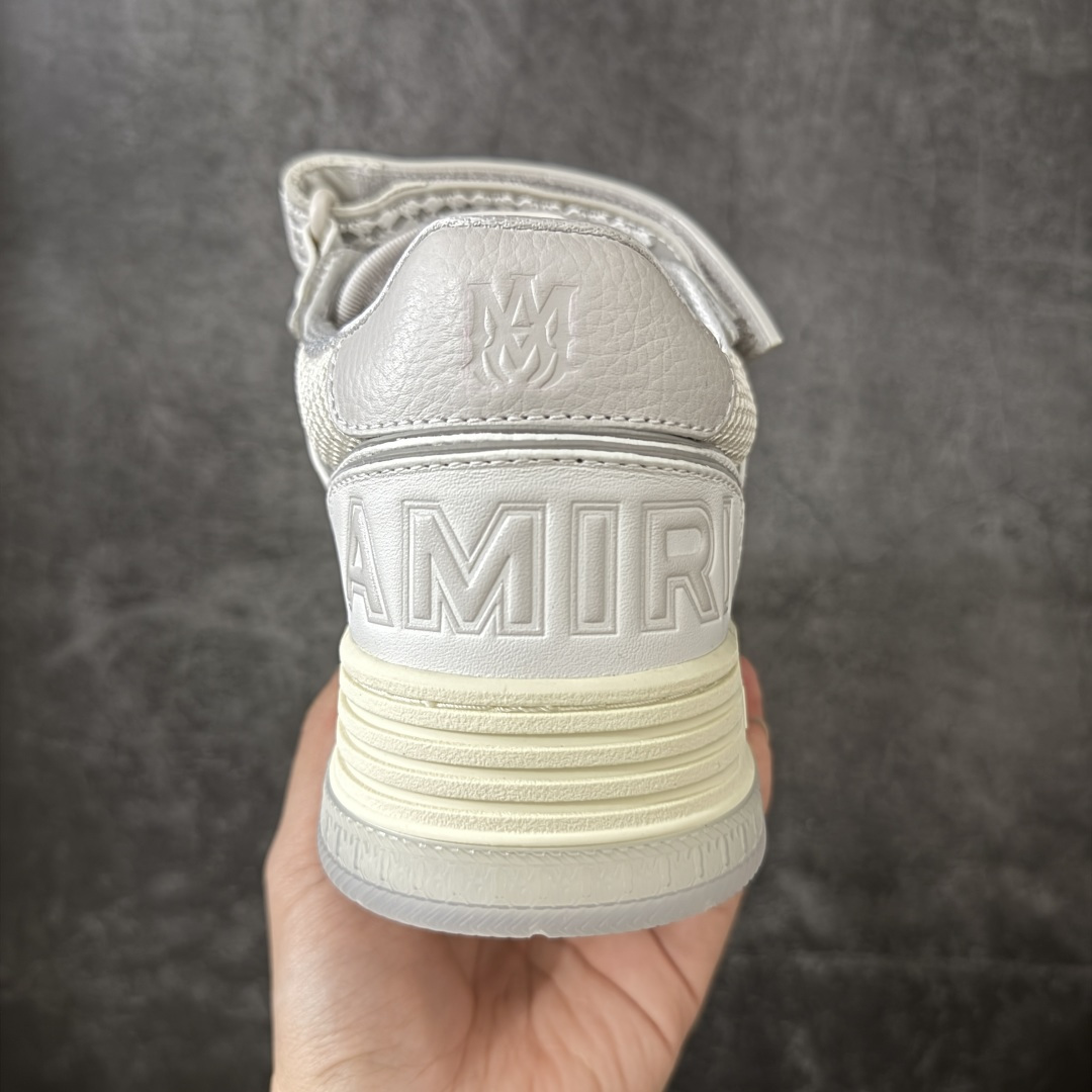 图片[4]-【佛山超A版】AMIRI 埃米尔 MA Skyline系列 复古 厚底 魔术贴 情侣款 休闲运动板鞋 全新MA Skyline系列，立体MA QUAD点缀，采用双色橡胶鞋底搭配质感皮革鞋面，闭合方式采用魔术贴＋鞋带，个性复古篮球风格 ▪️面料： 原版定制进口头层牛皮 ▪️内里： 原版定制透气网里 ▪️大底： 原版开模防滑橡胶材质 ▪️底厚： 4CM ▪️尺码： 男款39-46-选品中心