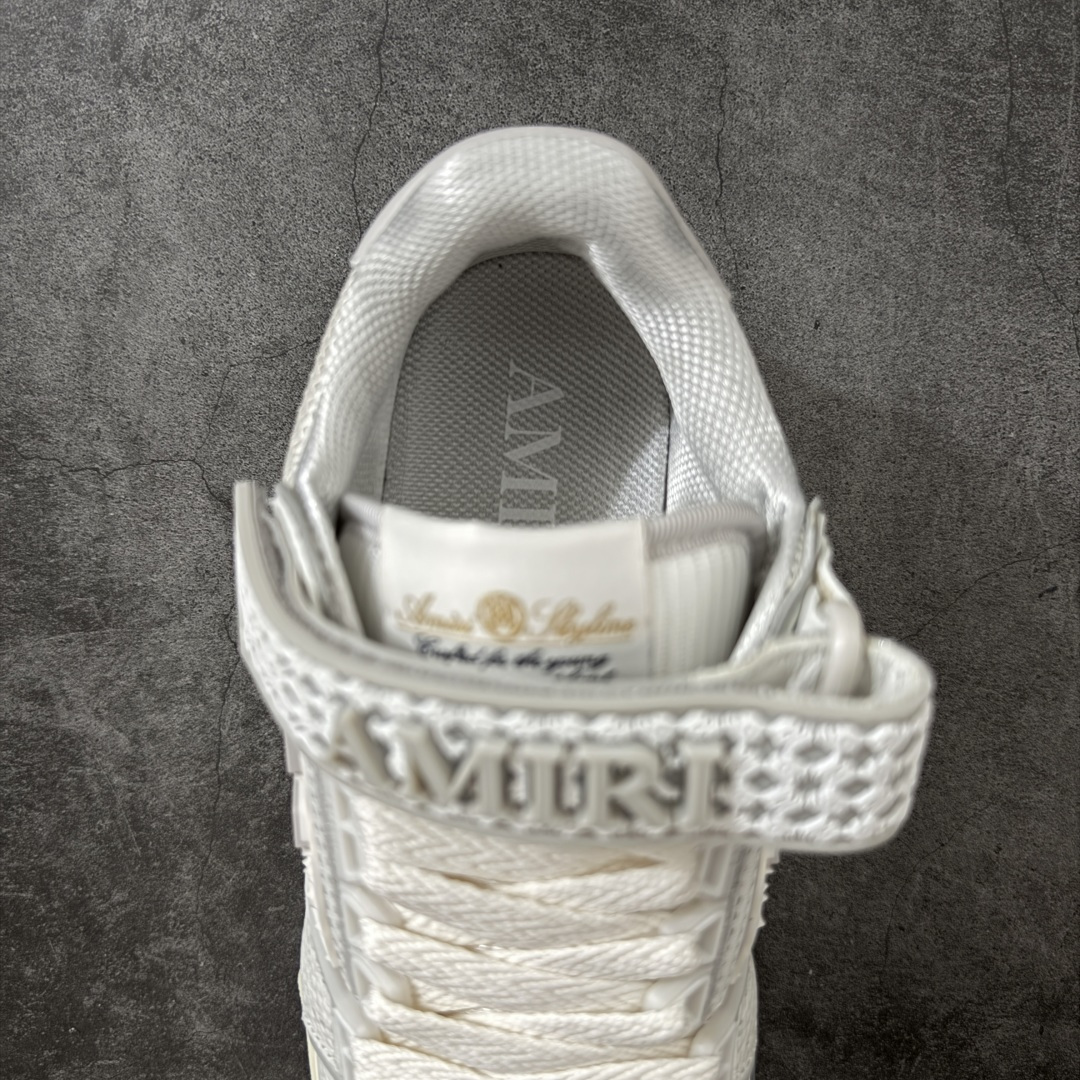 图片[8]-【佛山超A版】AMIRI 埃米尔 MA Skyline系列 复古 厚底 魔术贴 情侣款 休闲运动板鞋 全新MA Skyline系列，立体MA QUAD点缀，采用双色橡胶鞋底搭配质感皮革鞋面，闭合方式采用魔术贴＋鞋带，个性复古篮球风格 ▪️面料： 原版定制进口头层牛皮 ▪️内里： 原版定制透气网里 ▪️大底： 原版开模防滑橡胶材质 ▪️底厚： 4CM ▪️尺码： 男款39-46-选品中心