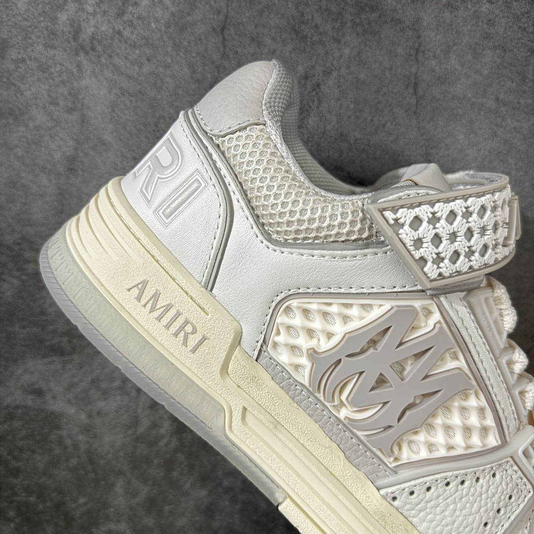 图片[7]-【佛山超A版】AMIRI 埃米尔 MA Skyline系列 复古 厚底 魔术贴 情侣款 休闲运动板鞋 全新MA Skyline系列，立体MA QUAD点缀，采用双色橡胶鞋底搭配质感皮革鞋面，闭合方式采用魔术贴＋鞋带，个性复古篮球风格 ▪️面料： 原版定制进口头层牛皮 ▪️内里： 原版定制透气网里 ▪️大底： 原版开模防滑橡胶材质 ▪️底厚： 4CM ▪️尺码： 男款39-46-选品中心