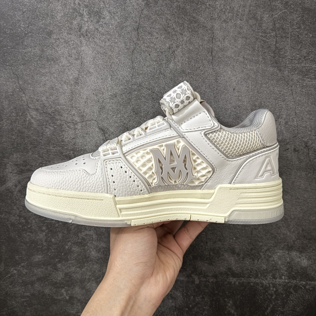 图片[2]-【佛山超A版】AMIRI 埃米尔 MA Skyline系列 复古 厚底 魔术贴 情侣款 休闲运动板鞋 全新MA Skyline系列，立体MA QUAD点缀，采用双色橡胶鞋底搭配质感皮革鞋面，闭合方式采用魔术贴＋鞋带，个性复古篮球风格 ▪️面料： 原版定制进口头层牛皮 ▪️内里： 原版定制透气网里 ▪️大底： 原版开模防滑橡胶材质 ▪️底厚： 4CM ▪️尺码： 男款39-46-选品中心