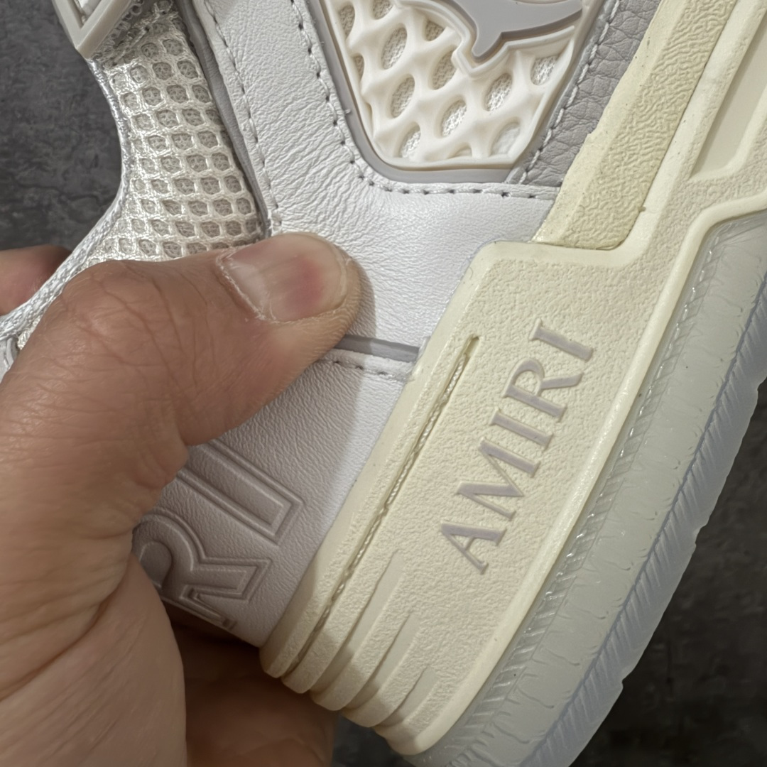 图片[3]-【佛山超A版】AMIRI 埃米尔 MA Skyline系列 复古 厚底 魔术贴 情侣款 休闲运动板鞋 全新MA Skyline系列，立体MA QUAD点缀，采用双色橡胶鞋底搭配质感皮革鞋面，闭合方式采用魔术贴＋鞋带，个性复古篮球风格 ▪️面料： 原版定制进口头层牛皮 ▪️内里： 原版定制透气网里 ▪️大底： 原版开模防滑橡胶材质 ▪️底厚： 4CM ▪️尺码： 男款39-46-选品中心