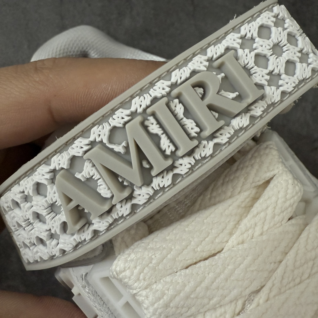 图片[6]-【佛山超A版】AMIRI 埃米尔 MA Skyline系列 复古 厚底 魔术贴 情侣款 休闲运动板鞋 全新MA Skyline系列，立体MA QUAD点缀，采用双色橡胶鞋底搭配质感皮革鞋面，闭合方式采用魔术贴＋鞋带，个性复古篮球风格 ▪️面料： 原版定制进口头层牛皮 ▪️内里： 原版定制透气网里 ▪️大底： 原版开模防滑橡胶材质 ▪️底厚： 4CM ▪️尺码： 男款39-46-选品中心