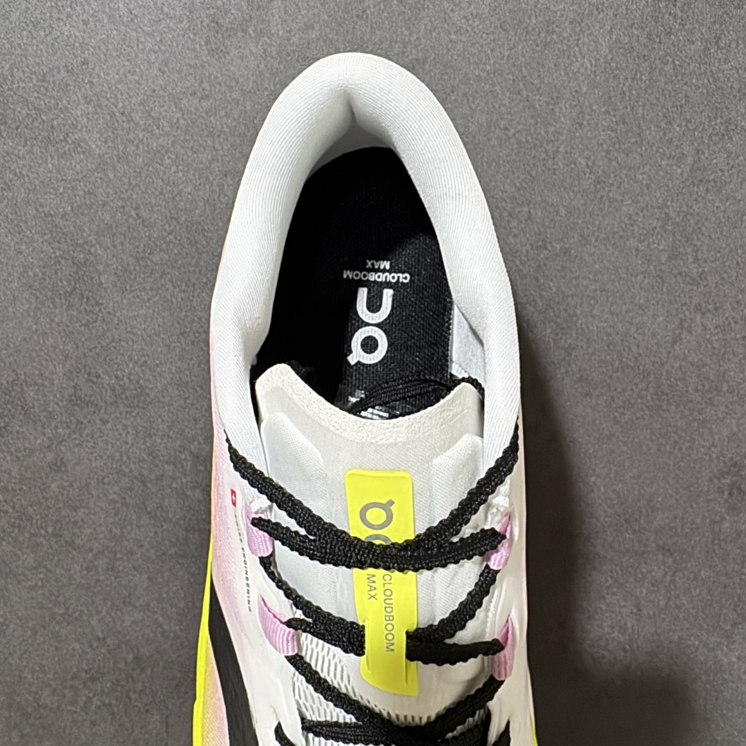 图片[6]-【PZ纯原】On昂跑 Cloudboom Max 系列舒适时尚透气支撑马拉松跑步鞋 纯原版本 做工版型材质非常到位 升级原楦原纸版开发版型 采用半透明轻量化纱网热熔面料材质 搭载双层Helion™泡棉中底 外置耐磨防滑橡胶底片❗️ 采用人体工程超薄透气网织布鞋面材质 搭镂空CloudTec®️科技泡棉缓震(4.5cm厘米)加厚中底 外置耐磨防滑橡胶底片 好看好穿 尺码：​36-45 无半码 ​-选品中心