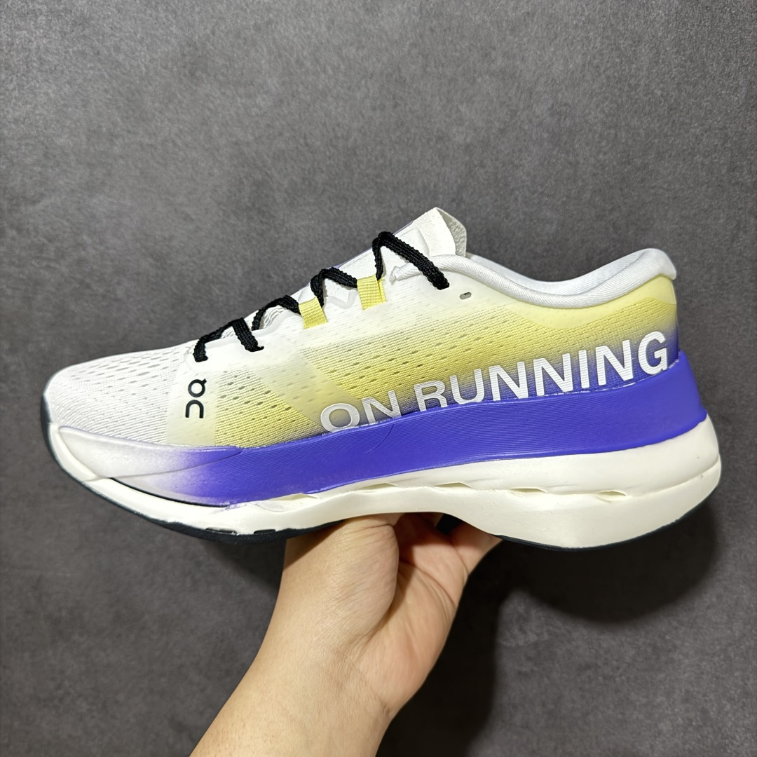 图片[2]-【PZ纯原】On昂跑 Cloudboom Max 系列舒适时尚透气支撑马拉松跑步鞋 纯原版本 做工版型材质非常到位 升级原楦原纸版开发版型 采用半透明轻量化纱网热熔面料材质 搭载双层Helion™泡棉中底 外置耐磨防滑橡胶底片❗️ 采用人体工程超薄透气网织布鞋面材质 搭镂空CloudTec®️科技泡棉缓震(4.5cm厘米)加厚中底 外置耐磨防滑橡胶底片 好看好穿 尺码：​36-45 无半码 ​-选品中心