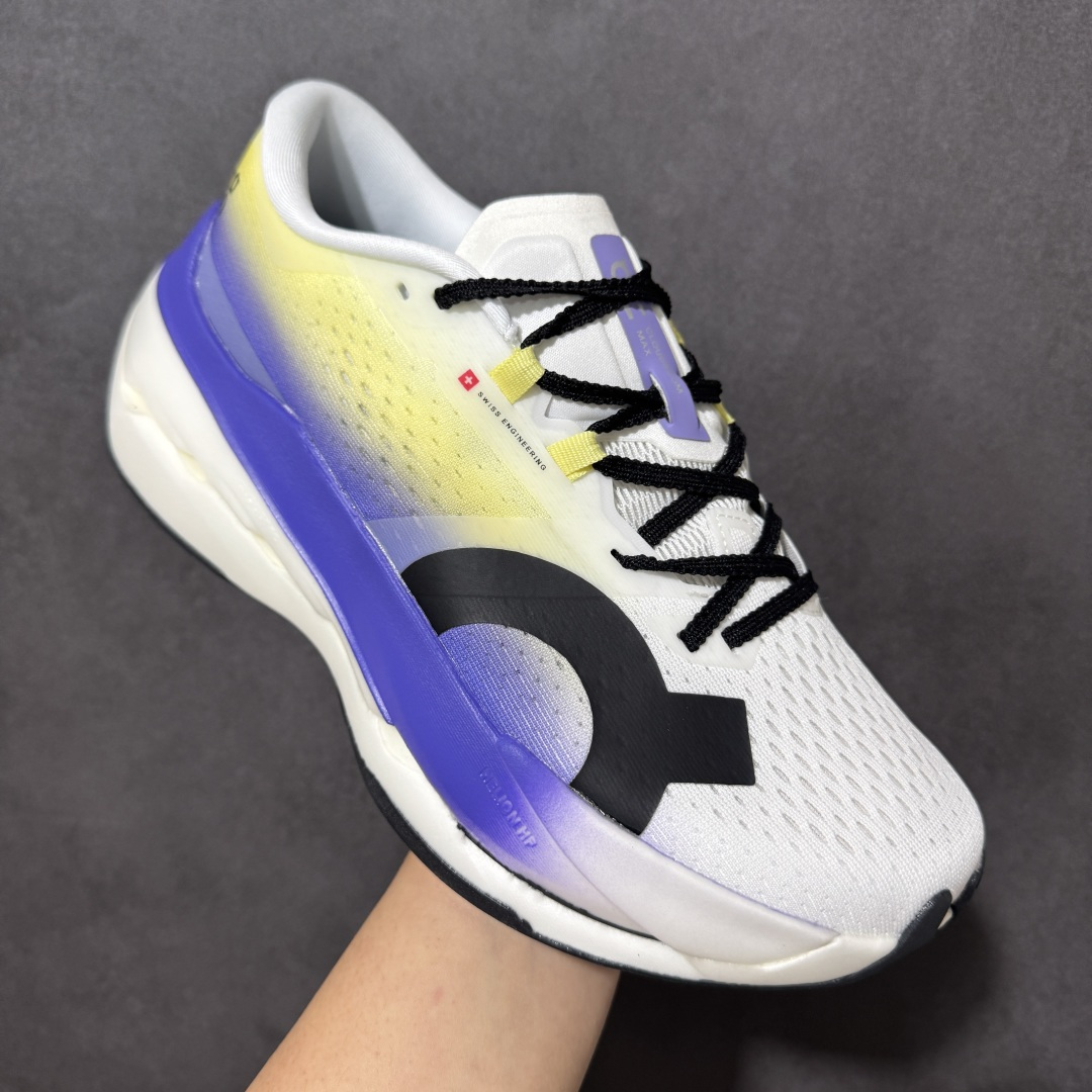 图片[3]-【PZ纯原】On昂跑 Cloudboom Max 系列舒适时尚透气支撑马拉松跑步鞋 纯原版本 做工版型材质非常到位 升级原楦原纸版开发版型 采用半透明轻量化纱网热熔面料材质 搭载双层Helion™泡棉中底 外置耐磨防滑橡胶底片❗️ 采用人体工程超薄透气网织布鞋面材质 搭镂空CloudTec®️科技泡棉缓震(4.5cm厘米)加厚中底 外置耐磨防滑橡胶底片 好看好穿 尺码：​36-45 无半码 ​-选品中心