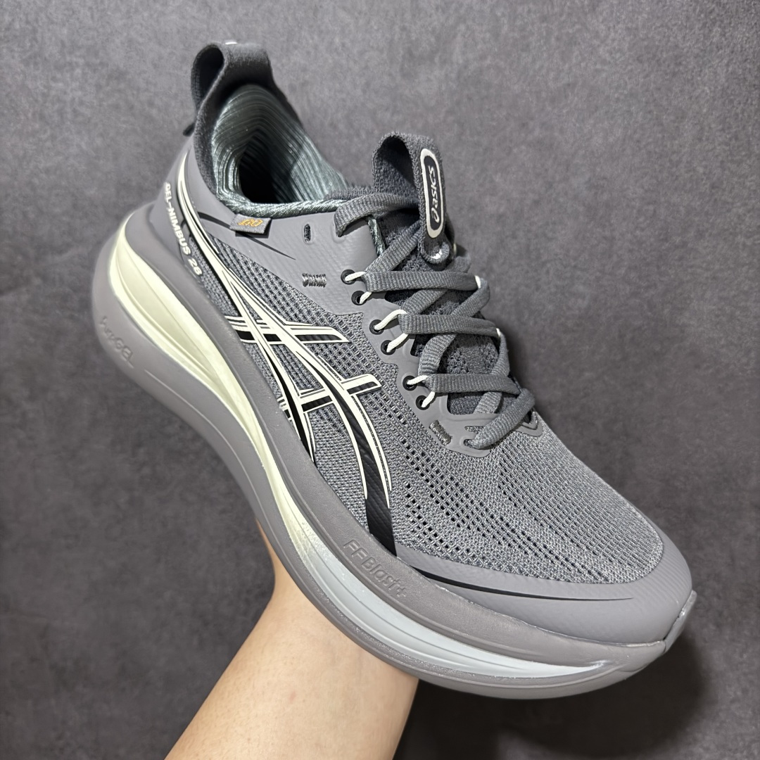图片[3]-【公司级】Asics GEL-NIMBUS 28复古单品 ASICS(亚瑟士） 是日本实业家鬼冢喜八郎创立的跑鞋运动品牌，名宇想法源自著名的拉丁谚语“AnimaSana In Corpore Sano”，意为“健全的精神寓于强健的体魄”。正如其名字的含义，ASICS亚瑟士一直坚信保持身体的健康与活力是打造健康快乐的生活方式的最佳途径。亚瑟士的跑鞋、篮球鞋等系列集专业与美貌于一身，拥有极高的热度 货号：1011C268-021 尺码：36 37 37.5 38 39 39.5 40 40.5 41.5 42 42.5 43.5 44 45 46 47-选品中心