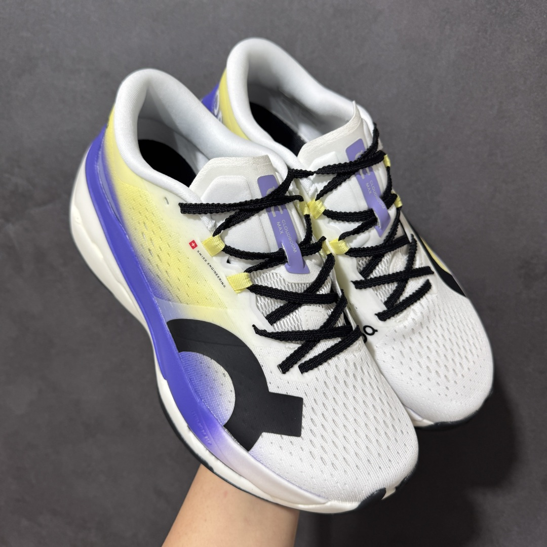 图片[3]-【PZ纯原】On昂跑 Cloudboom Max 系列舒适时尚透气支撑马拉松跑步鞋 纯原版本 做工版型材质非常到位 升级原楦原纸版开发版型 采用半透明轻量化纱网热熔面料材质 搭载双层Helion™泡棉中底 外置耐磨防滑橡胶底片❗️ 采用人体工程超薄透气网织布鞋面材质 搭镂空CloudTec®️科技泡棉缓震(4.5cm厘米)加厚中底 外置耐磨防滑橡胶底片 好看好穿 尺码：​36-45 无半码 ​-选品中心