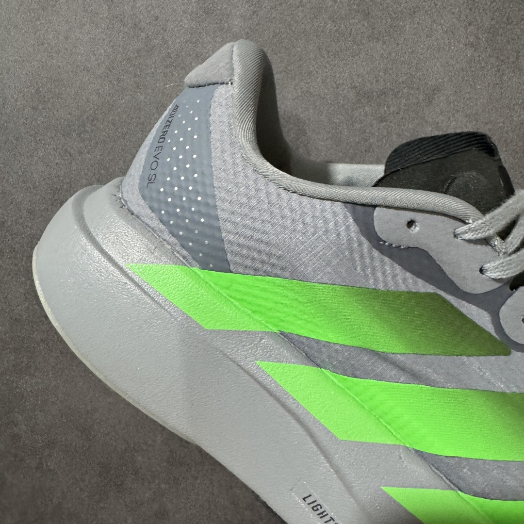 图片[8]-【公司级】Adidas Adizero Evo SL 2 阿迪超轻透气缓震跑鞋 #以令人难以置信的138克重量，刷新了跑鞋轻量化的记录，阿迪在材料科学和工艺技术上的深厚积累。 #全新鞋款采用Lightweight Upper材料，让穿着者几乎能够体验到一种\”裸足\”的感觉 货号： KI6927 尺码：36 36.5 37 38 38.5 39 40 40.5 41 42 42.5 43 44 44.5 45-选品中心