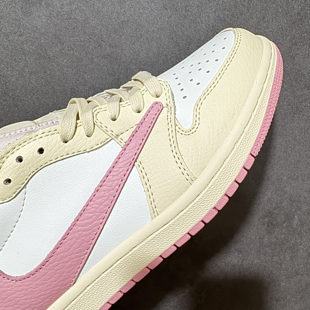 图片[7]-【公司级】Nike Air Jordan 1 x Travis Scott AJ1倒勾 乔一倒钩 耐克 低帮文化篮球鞋 升级原楦原档案数据开发纸版楦型 采用同源纳帕头层皮革鞋面材质 全新底模完美品相清洁度及喷漆效果 完美品质出货 细节如图所示 鞋面切割工整 冲孔整齐干净 中底拉帮线 整体清洁度非常好 货号：DM7866-171 尺码：36 36.5 37.5 38 38.5 39 40 40.5 41 42 42.5 43 44 45 46-选品中心