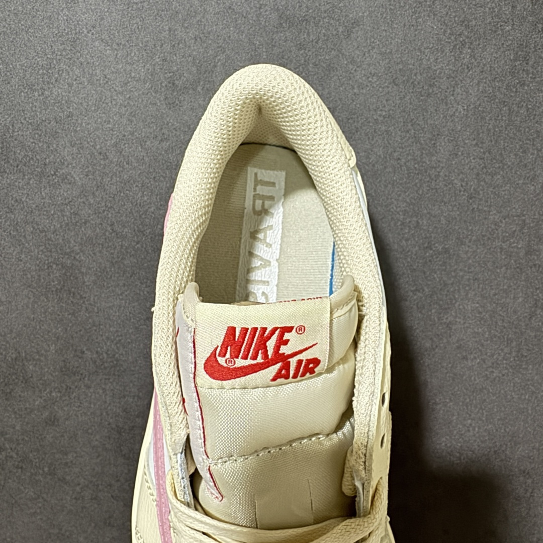 图片[6]-【公司级】Nike Air Jordan 1 x Travis Scott AJ1倒勾 乔一倒钩 耐克 低帮文化篮球鞋 升级原楦原档案数据开发纸版楦型 采用同源纳帕头层皮革鞋面材质 全新底模完美品相清洁度及喷漆效果 完美品质出货 细节如图所示 鞋面切割工整 冲孔整齐干净 中底拉帮线 整体清洁度非常好 货号：DM7866-171 尺码：36 36.5 37.5 38 38.5 39 40 40.5 41 42 42.5 43 44 45 46-选品中心