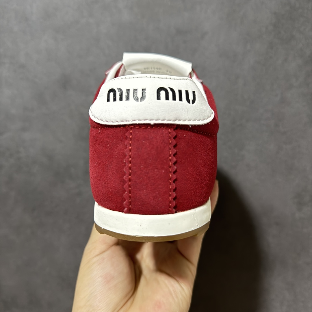 图片[4]-【公司级】MIUMIU缪缪 2026新春系列 Plume 平底系带 德训鞋 薄底鞋 低帮 生活休闲鞋 货号：5E114E_054_POD56_F_005 尺码：36-45-选品中心