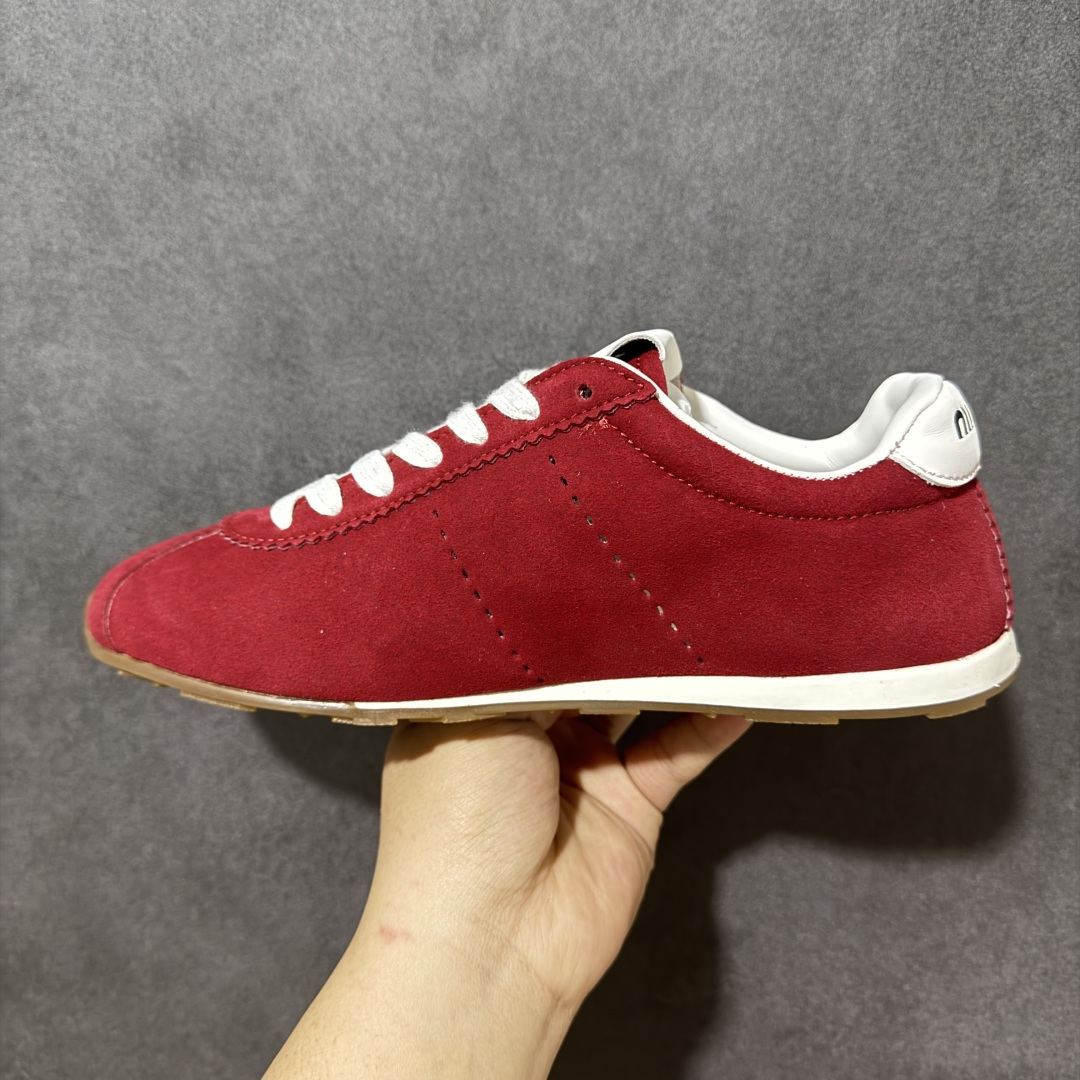 图片[2]-【公司级】MIUMIU缪缪 2026新春系列 Plume 平底系带 德训鞋 薄底鞋 低帮 生活休闲鞋 货号：5E114E_054_POD56_F_005 尺码：36-45-选品中心