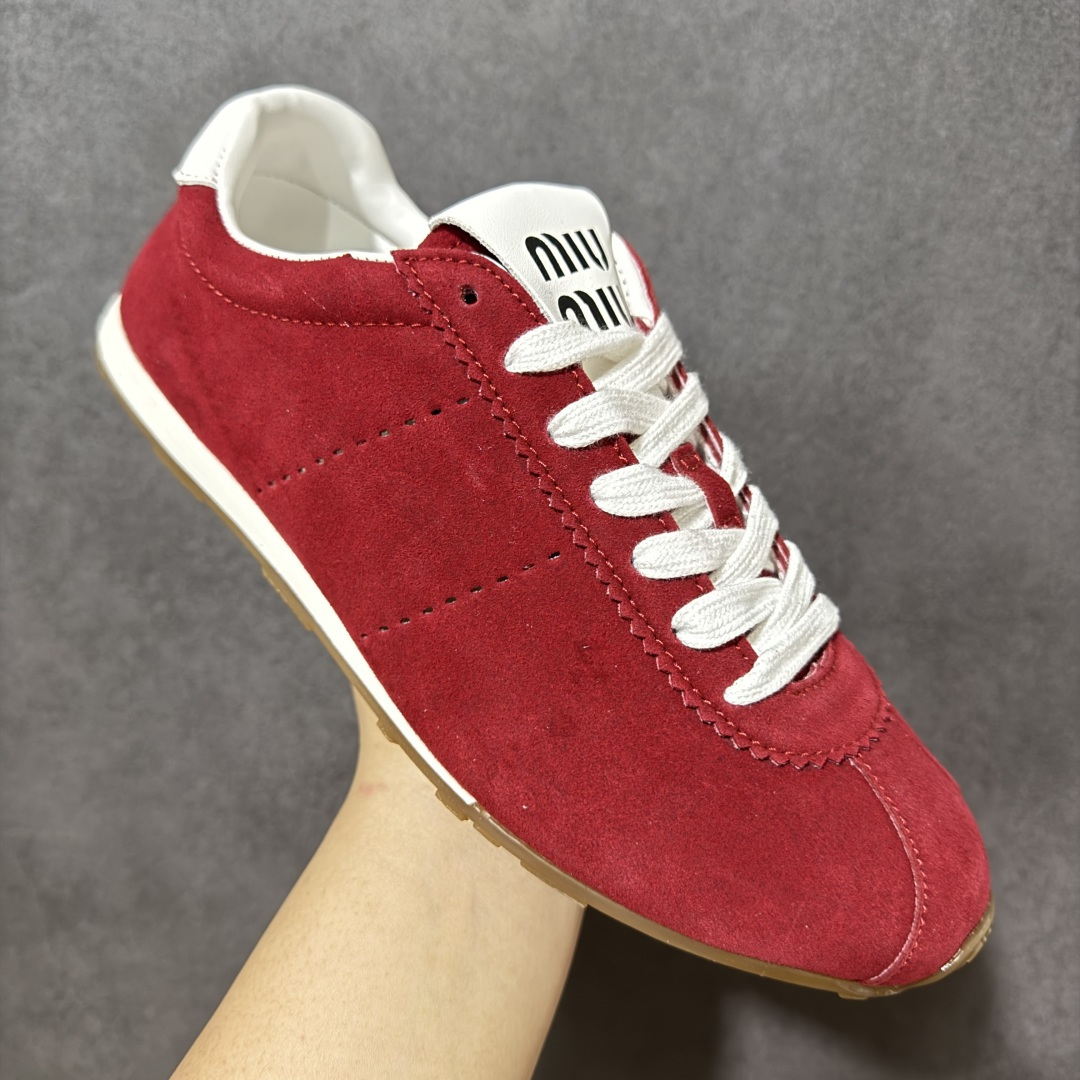 图片[3]-【公司级】MIUMIU缪缪 2026新春系列 Plume 平底系带 德训鞋 薄底鞋 低帮 生活休闲鞋 货号：5E114E_054_POD56_F_005 尺码：36-45-选品中心