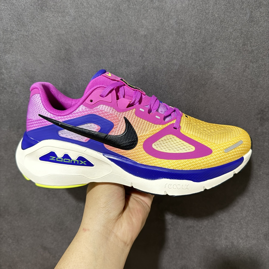 【公司级】NIKE STRUCTURE PLUS 全新配色 耐克 舒适减震防滑 低帮跑步鞋 全掌ReactX泡绵中底 前掌和后跟还配备了Air Zoom气垫单元 据说跑起来更快更舒适哦 这次最大的升级点 首次引入了ReactX泡绵 货号：HQ3048-500 尺码：40-45-选品中心