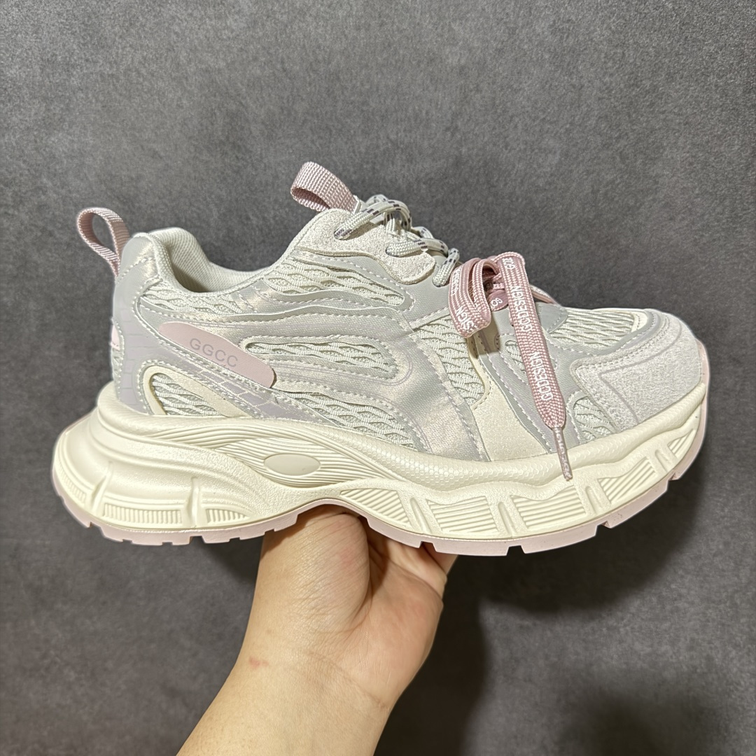 【公司级】GG-CC 明星同款厚底增高休闲生活鞋 G26U0013B  尺码：35 36 37 38 39 40-选品中心