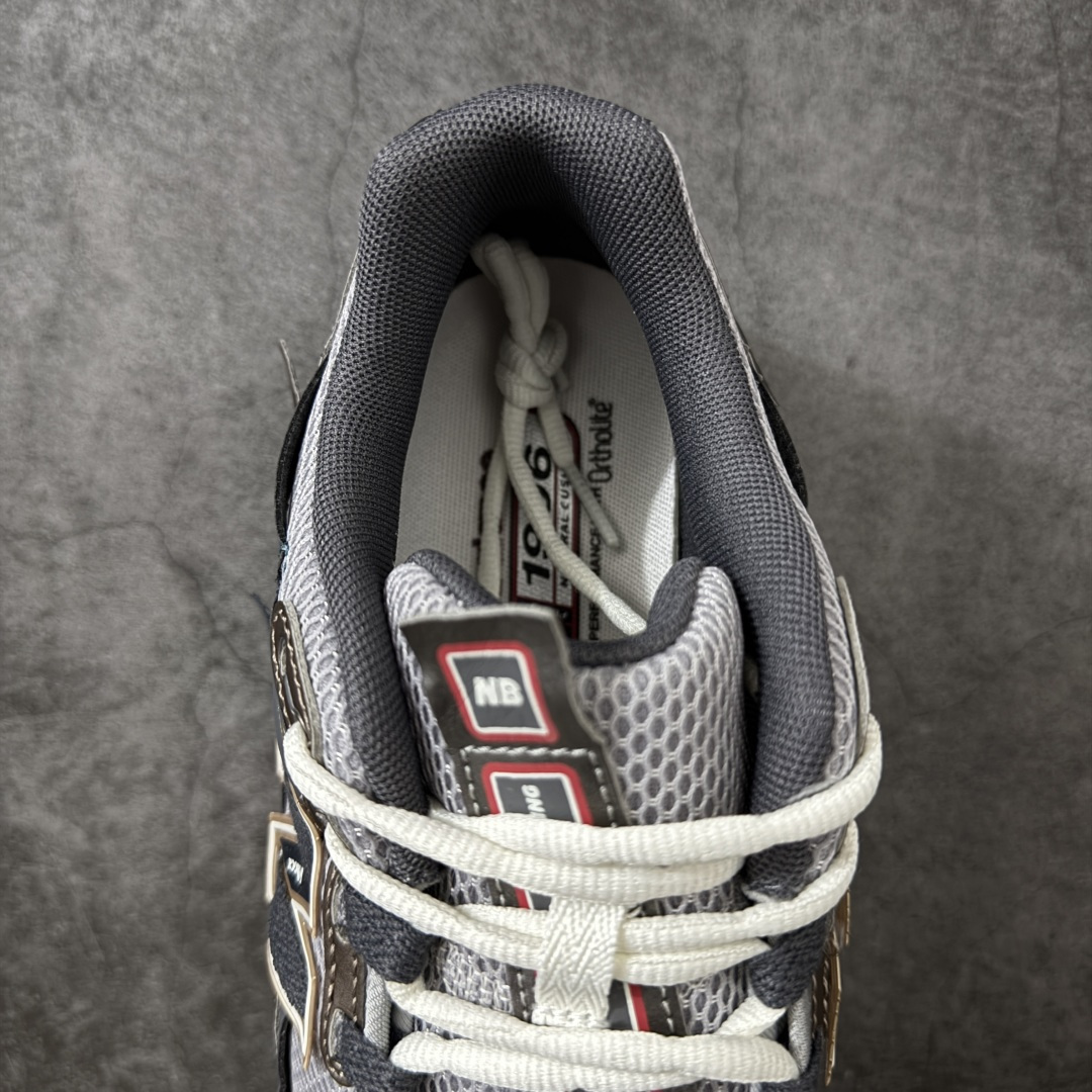 图片[8]-【纯原版】NB新百伦New Balance NB1906 U19066U8系列复古老爹风休闲运动慢跑鞋 采用轻质牛剖革拼接透气网眼衬垫织物鞋面材质#T-Beam大底提供足步弓支撑，保持步态稳定#后跟搭载外露缓震胶 鞋身整体以各种深浅不一的灰色覆盖，鞋头以淡蓝色调装饰，网眼衬垫通过不规律的色块实现做旧的美感，泛黄的鞋底更是进一步增添了复古气息。 尺码：36 37 37.5 38 38.5 39.5 40 40.5 41.5 42 42.5 43 44 45 46.5-选品中心