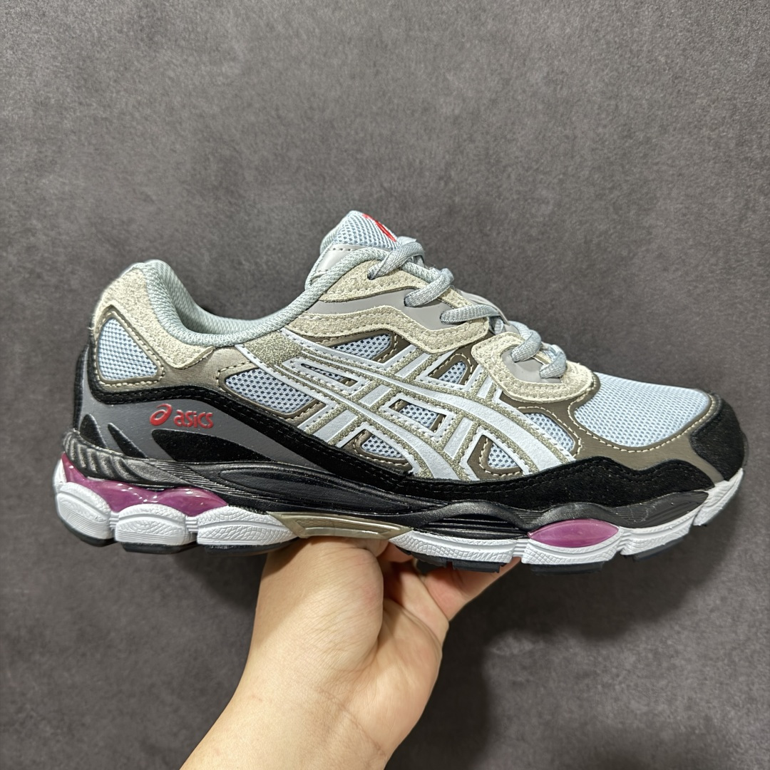 【公司级】ASICS/亚瑟士GEL-NYC 透气网眼鞋面配合部分合成革材质 采用全新AHAR+橡胶材质 更加耐磨 货号：1203A383-024 尺码：36-46带半码-选品中心