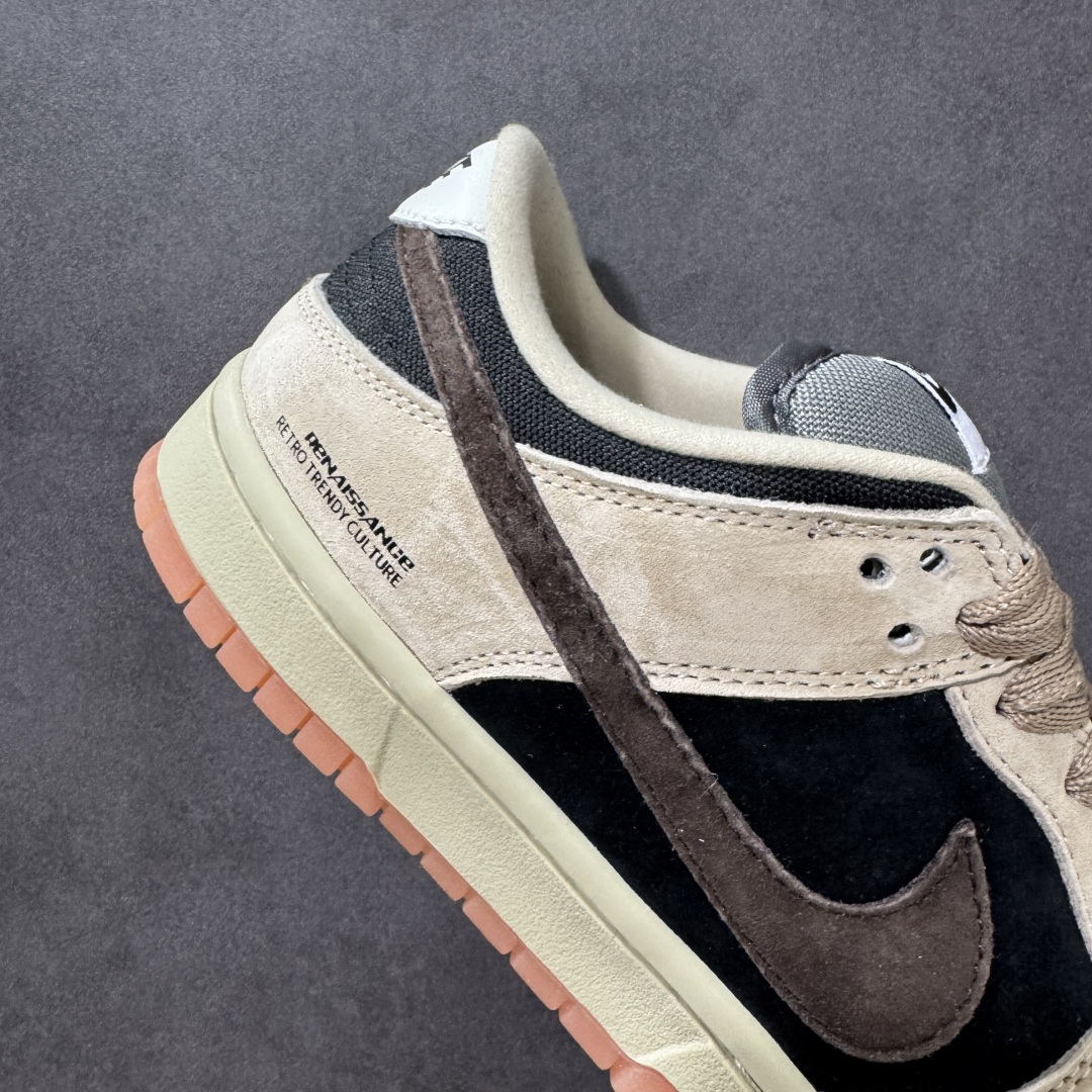 图片[8]-【公司级】Nike SB Dunk Low 卡其黑灰勾 低帮休闲板鞋  #定制鞋盒 超高清洁度 皮料切割干净无任何毛边 细节完美 货号：HJ0367-200  尺码：36 36.5 37.5 38 38.5 39 40 40.5 41 42 42.5 43 44 44.5 45 46-选品中心