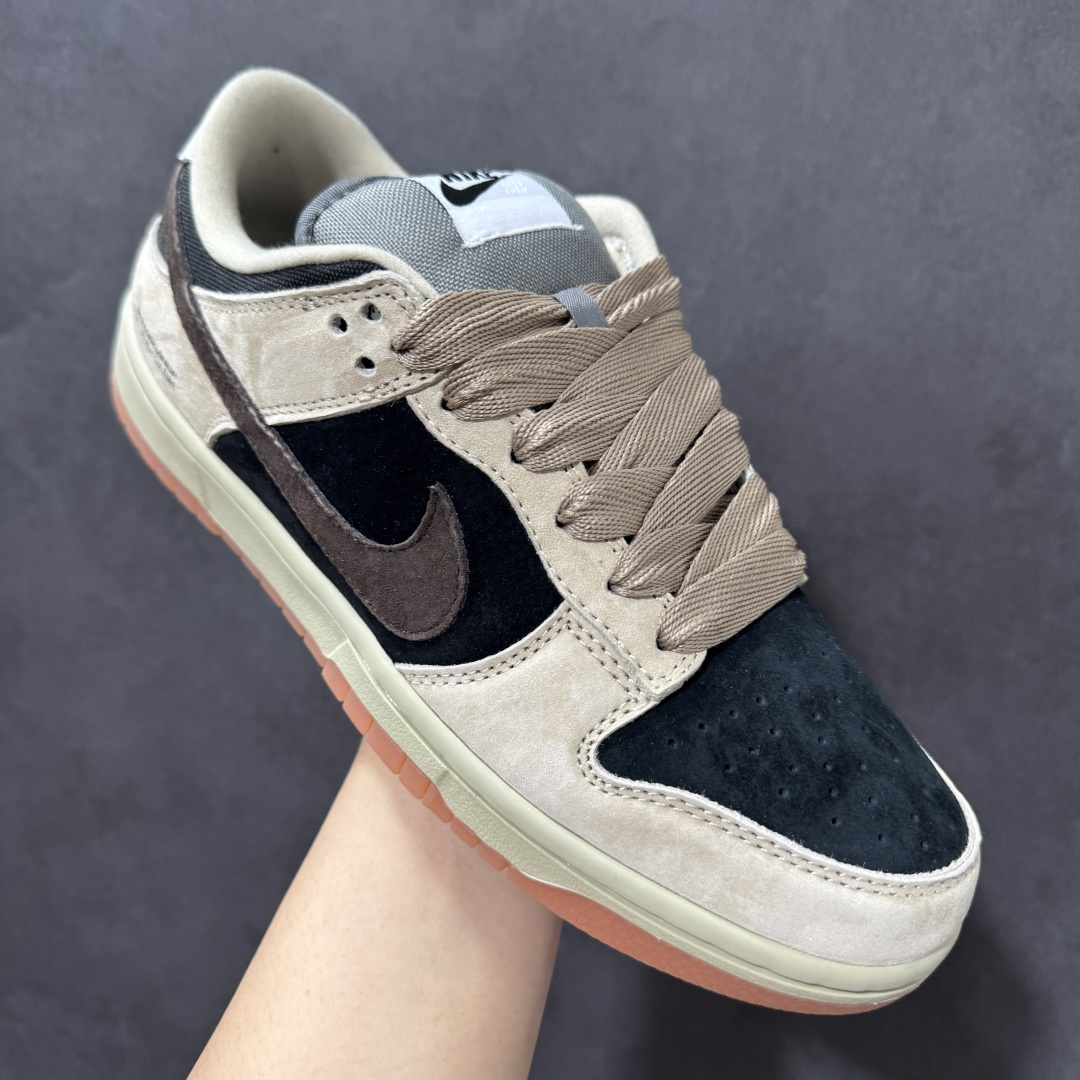 图片[3]-【公司级】Nike SB Dunk Low 卡其黑灰勾 低帮休闲板鞋  #定制鞋盒 超高清洁度 皮料切割干净无任何毛边 细节完美 货号：HJ0367-200  尺码：36 36.5 37.5 38 38.5 39 40 40.5 41 42 42.5 43 44 44.5 45 46-选品中心