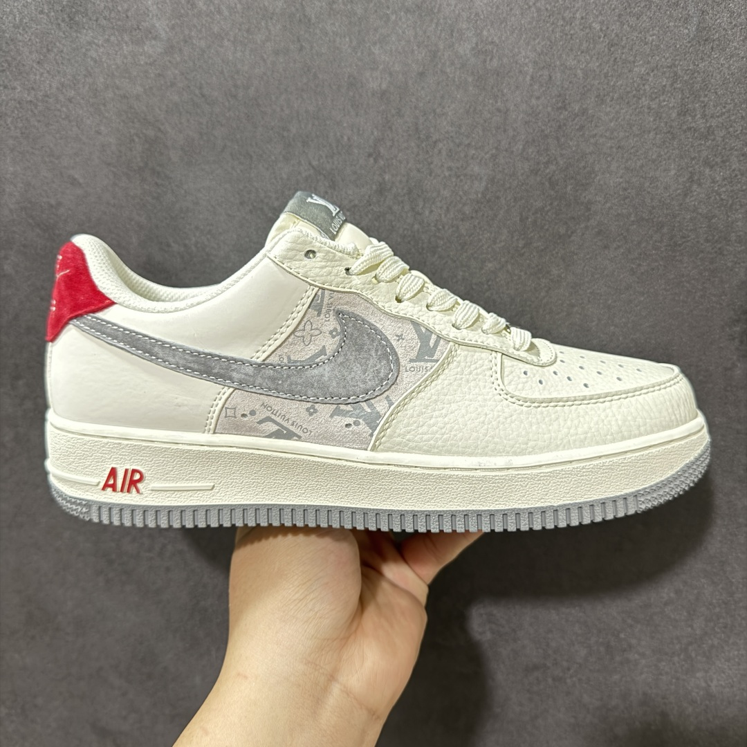 【定制版】Nike Air Force 1\'07 Low 米白红韵 空军一号低帮休闲板鞋  #定制鞋盒 原楦原纸板 纯正空军版型 内置全掌气垫 货号：HS6188-134  尺码：36 37 37.5 38 39 39.5 40 40.5 41.5 42 42.5 43.5 44 45-选品中心