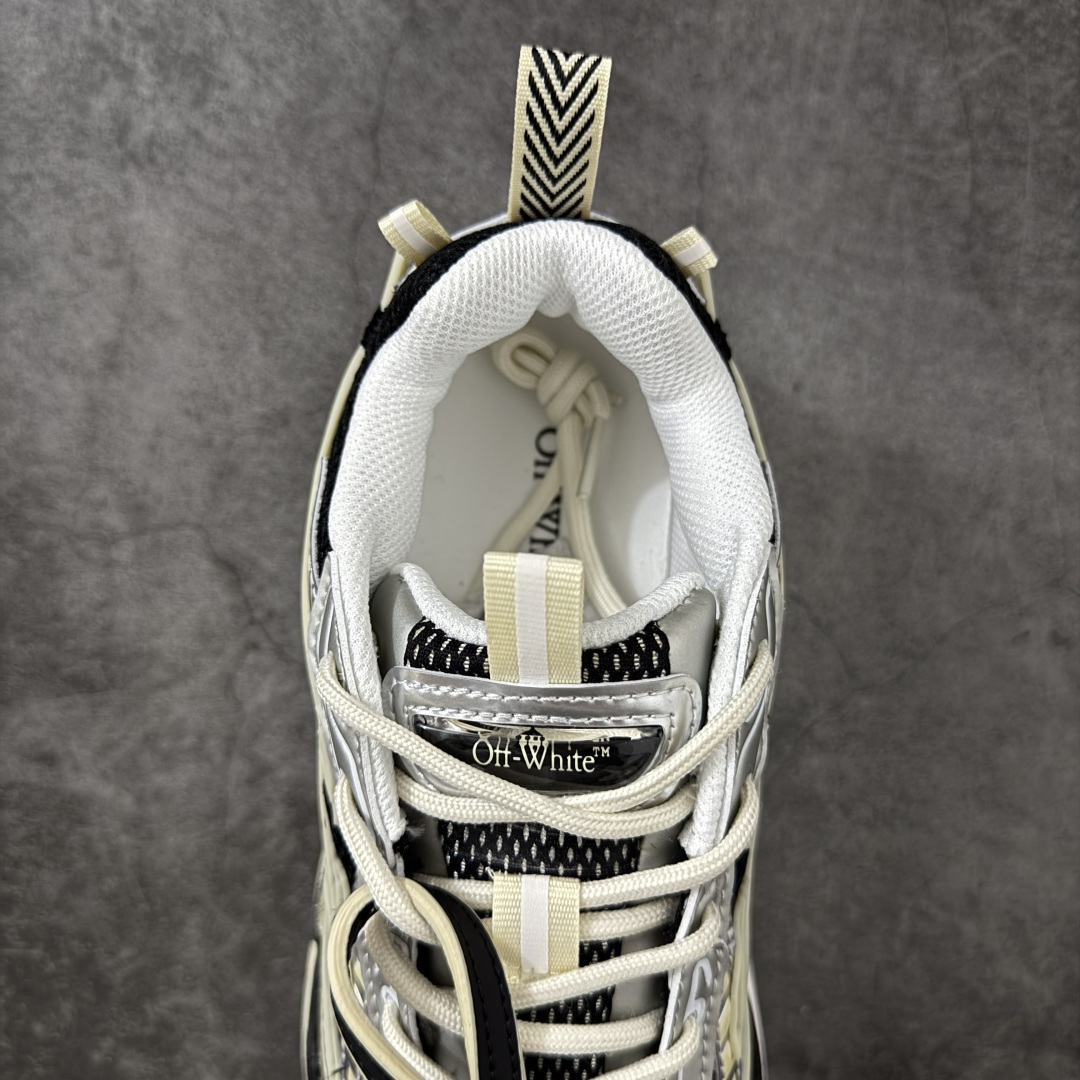 图片[8]-【纯原OK版本】Off-White OW最新款跑鞋 复古休闲鞋 百分百原盒正确版 原楦原纸板数据开发 4层分离大底#鞋面采用3d立体打印和多种材料拼接而成#防滑耐磨透气性轻便跑鞋 作为曾经爆火 并且定位奢潮领域的标志性品牌 Off-White 仍需要不断更新符合当下潮流时尚的复古运动鞋款，以期收获基本盘消费者的关注 此次更新的 Off-White 新款运动鞋将经典复古老爹鞋细节设计更加夸张化 并将标志性箭头设计置于显著位置 除此之外 整个系列的色彩搭配也可谓纷繁多样 总有一款适合你 尺码：36 37 38 39 40 41 42 43 44 45 46 47-选品中心