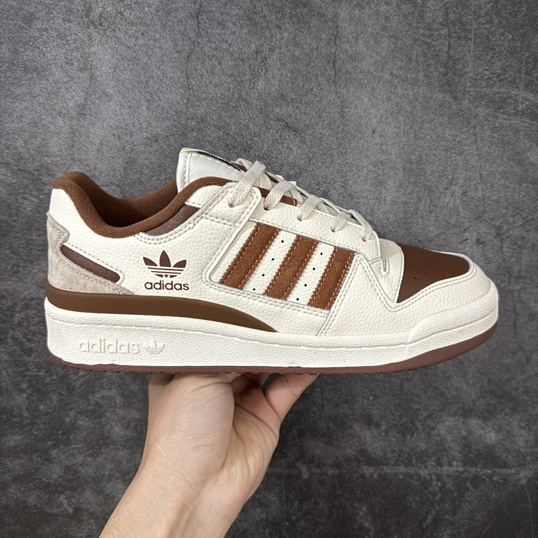 【纯原C版】AD Forum 84 Low OG 低帮百搭潮流休闲运动板鞋 IG3900 全套原纸板楦头开发 市场最新版 头层皮料加持 以复古篮球鞋的外形为基础 采用皮革拼接 简约百搭 更加贴合舒适 中底内侧网格造型起到点睛之笔 外底橡胶 更显复古 尺码：36 36.5 37.5 38 38.5 39 40 40.5 41 42 42.5 43 44 44.5 45-选品中心