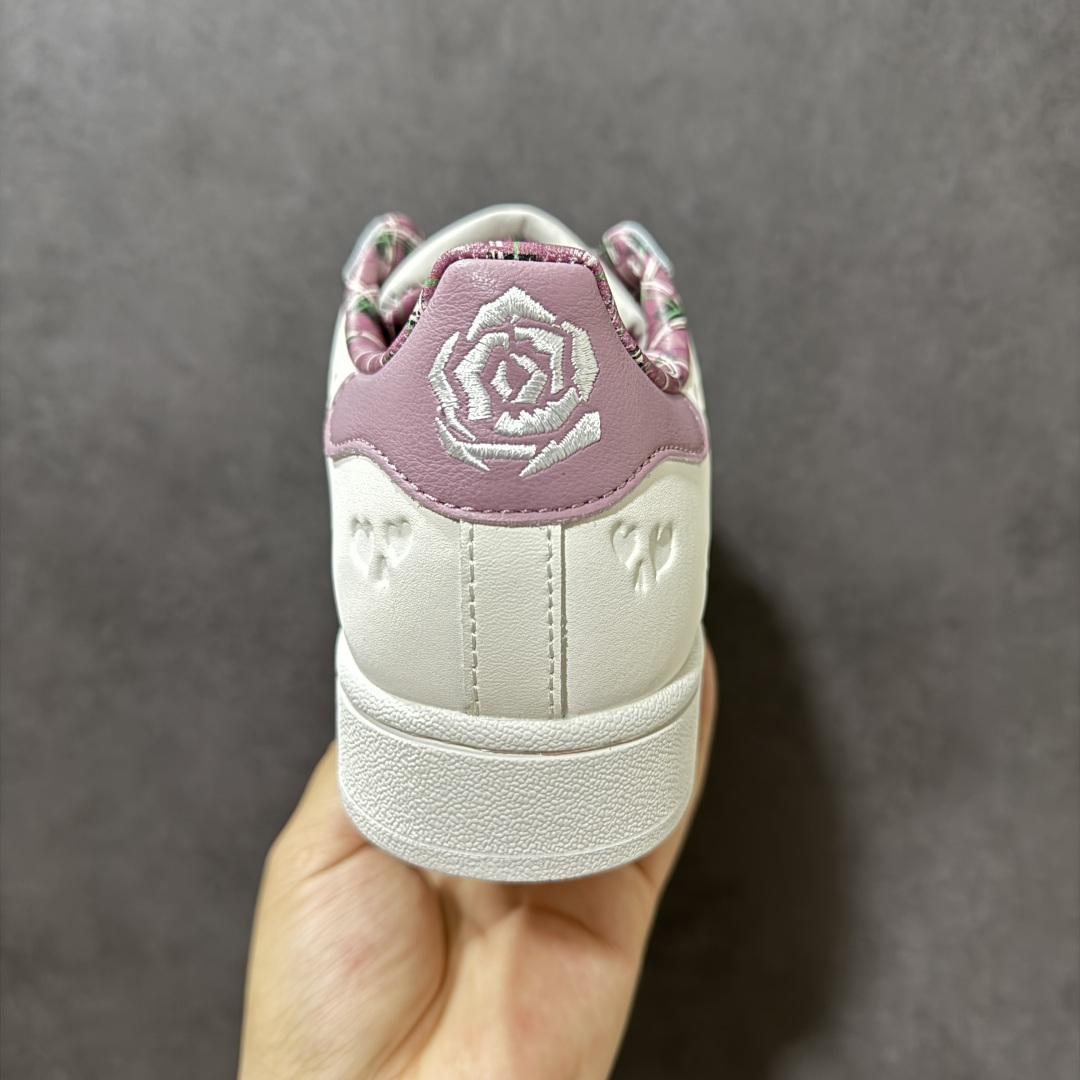 图片[4]-【公司级】阿迪达斯/Adidas Superstar x经典 贝壳头板鞋 最好头层鞋面，正确鞋楦、弧度完美、贝壳圆润鞋头、完美贴合贝壳头无缝隙 粉紫爱心KZ7157 尺码：35～45半-选品中心