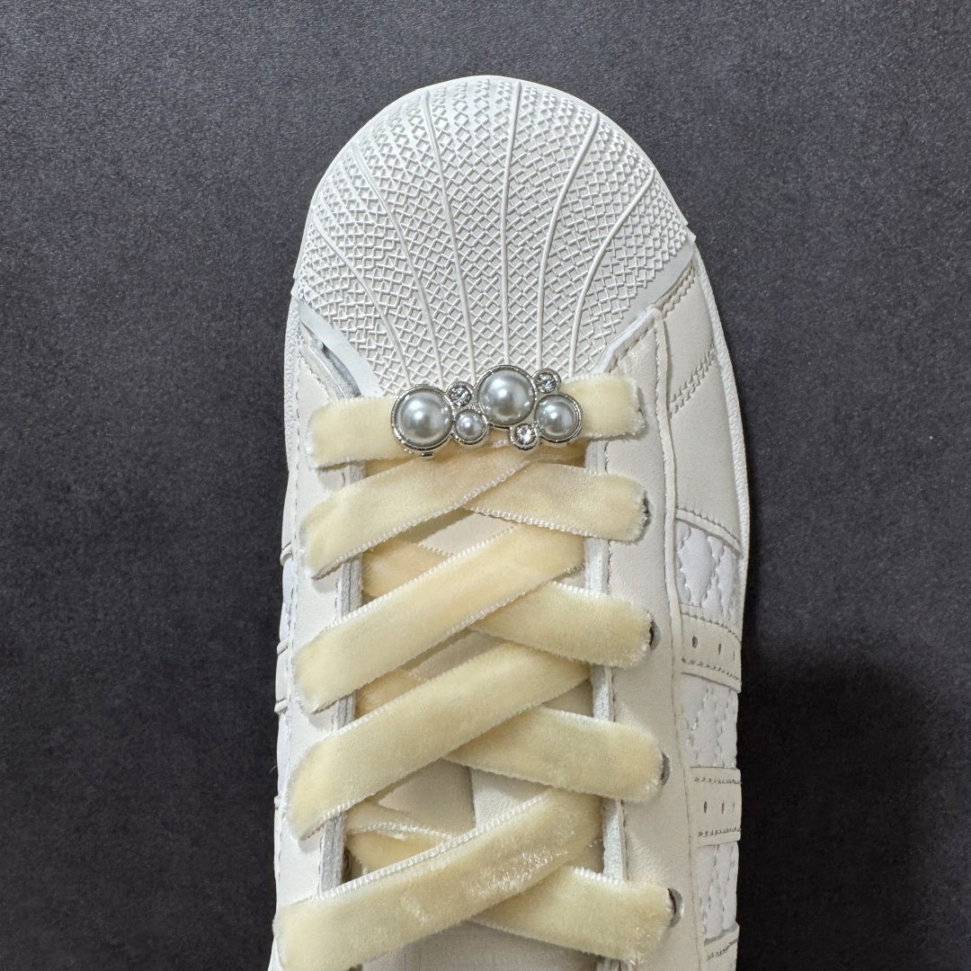 图片[5]-【公司级】Adidas Originals Superstar贝壳头系列 阿迪达斯 三叶草低帮经典百搭休闲运动板鞋 浅米色KJ7301 尺码：35.5 36 36.5 37 38 38.5 39 40-选品中心