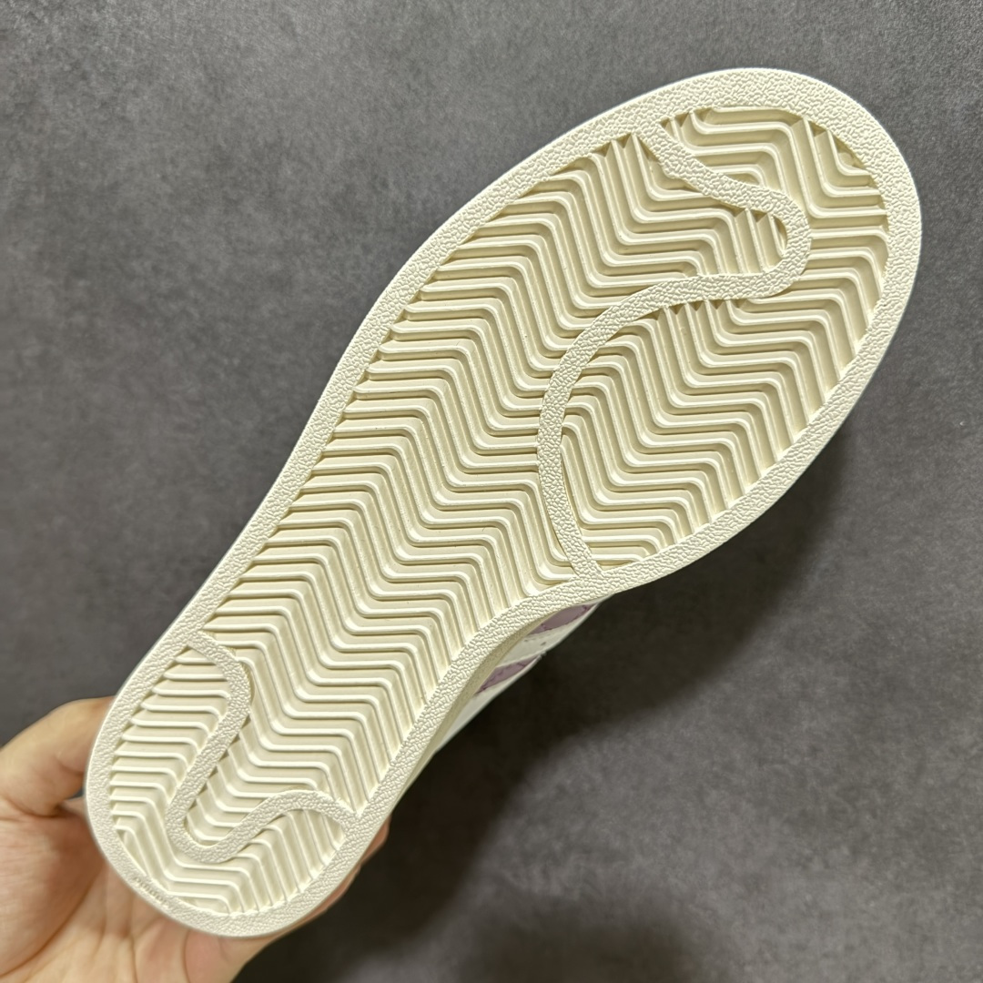 图片[9]-【公司级】Adidas Originals Superstar贝壳头系列 阿迪达斯 三叶草低帮经典百搭休闲运动板鞋 白紫色KJ7300 尺码：35.5 36 36.5 37 38 38.5 39 40-选品中心