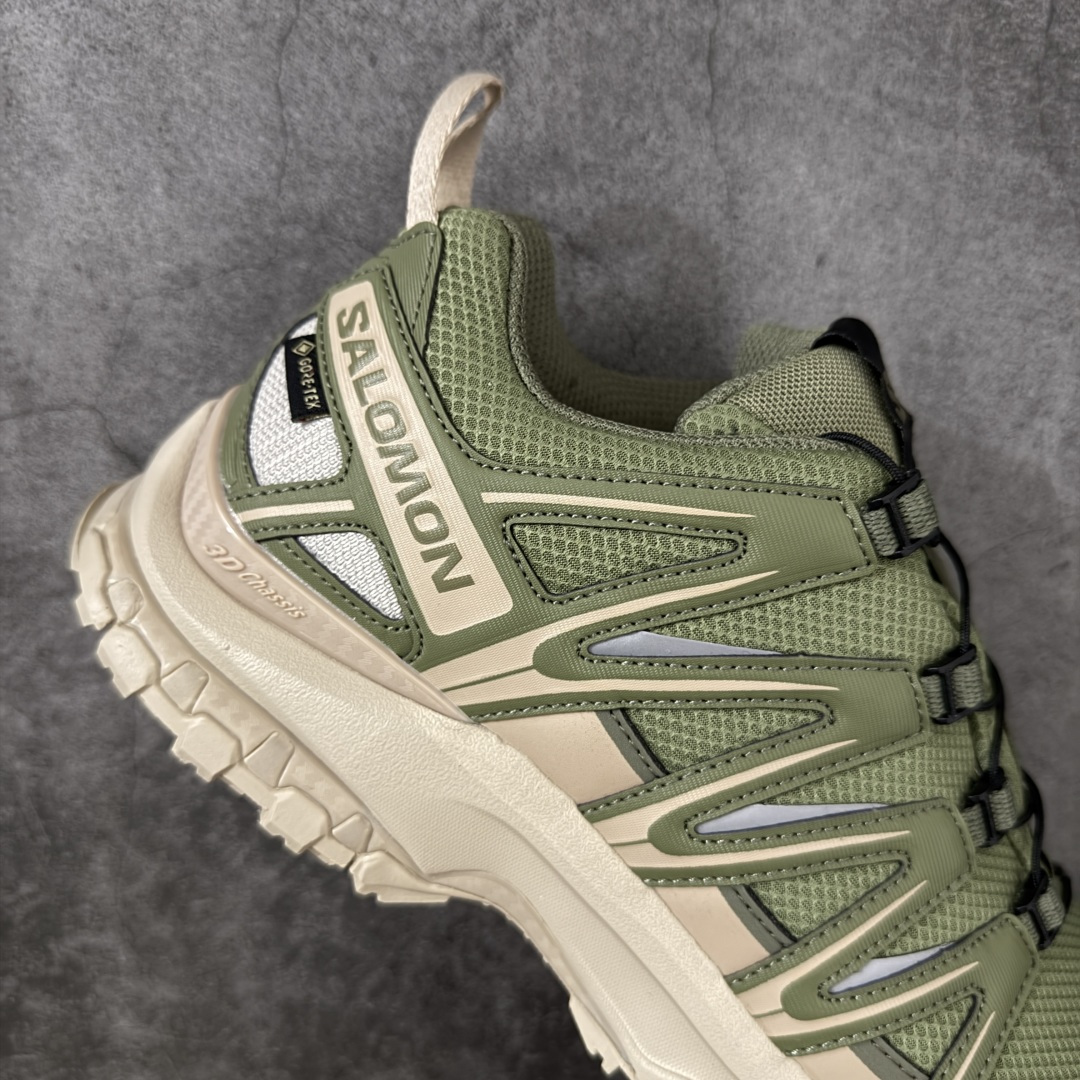 图片[7]-【纯原W1版】SALOMON XA Pro 3D 米绿475874 萨洛蒙潮流越野机能户外功能鞋 纯原外贸平台特供订单 耗时半年巨作 全套原纸板楦头开发 原厂特供网布配套加持 确保原汁原味 完美呈现版型 原档数据独家私模五层组合大底 男女鞋同步官方开发 原装Ortholite轻量化鞋垫 中底布带钢印编号 原厂TPU锁扣 进口港宝加持 后跟自然饱满 还原公司包裹性 鞋面采用SENSIFT贴合技术 全方位贴合包裹脚型 鞋跟部鞋底牵引设计 提供强大的抓地性能 更适应野外崎岖不平的道路 其3D ADVANCED CHASSIS底盘 材料轻量大化 钉齿设计更具稳定性 防护性 鞋底易磨损区运用CONTAGRIP高耐磨材料 应对城市硬质路面长距离跑考验 尺码：36 36.5 37.5 38 38.5 39 40 40.5 41 42 42.5 43 44 44.5 45-选品中心