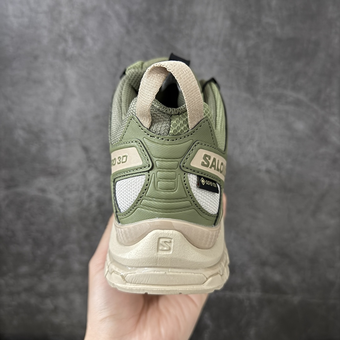 图片[4]-【纯原W1版】SALOMON XA Pro 3D 米绿475874 萨洛蒙潮流越野机能户外功能鞋 纯原外贸平台特供订单 耗时半年巨作 全套原纸板楦头开发 原厂特供网布配套加持 确保原汁原味 完美呈现版型 原档数据独家私模五层组合大底 男女鞋同步官方开发 原装Ortholite轻量化鞋垫 中底布带钢印编号 原厂TPU锁扣 进口港宝加持 后跟自然饱满 还原公司包裹性 鞋面采用SENSIFT贴合技术 全方位贴合包裹脚型 鞋跟部鞋底牵引设计 提供强大的抓地性能 更适应野外崎岖不平的道路 其3D ADVANCED CHASSIS底盘 材料轻量大化 钉齿设计更具稳定性 防护性 鞋底易磨损区运用CONTAGRIP高耐磨材料 应对城市硬质路面长距离跑考验 尺码：36 36.5 37.5 38 38.5 39 40 40.5 41 42 42.5 43 44 44.5 45-选品中心