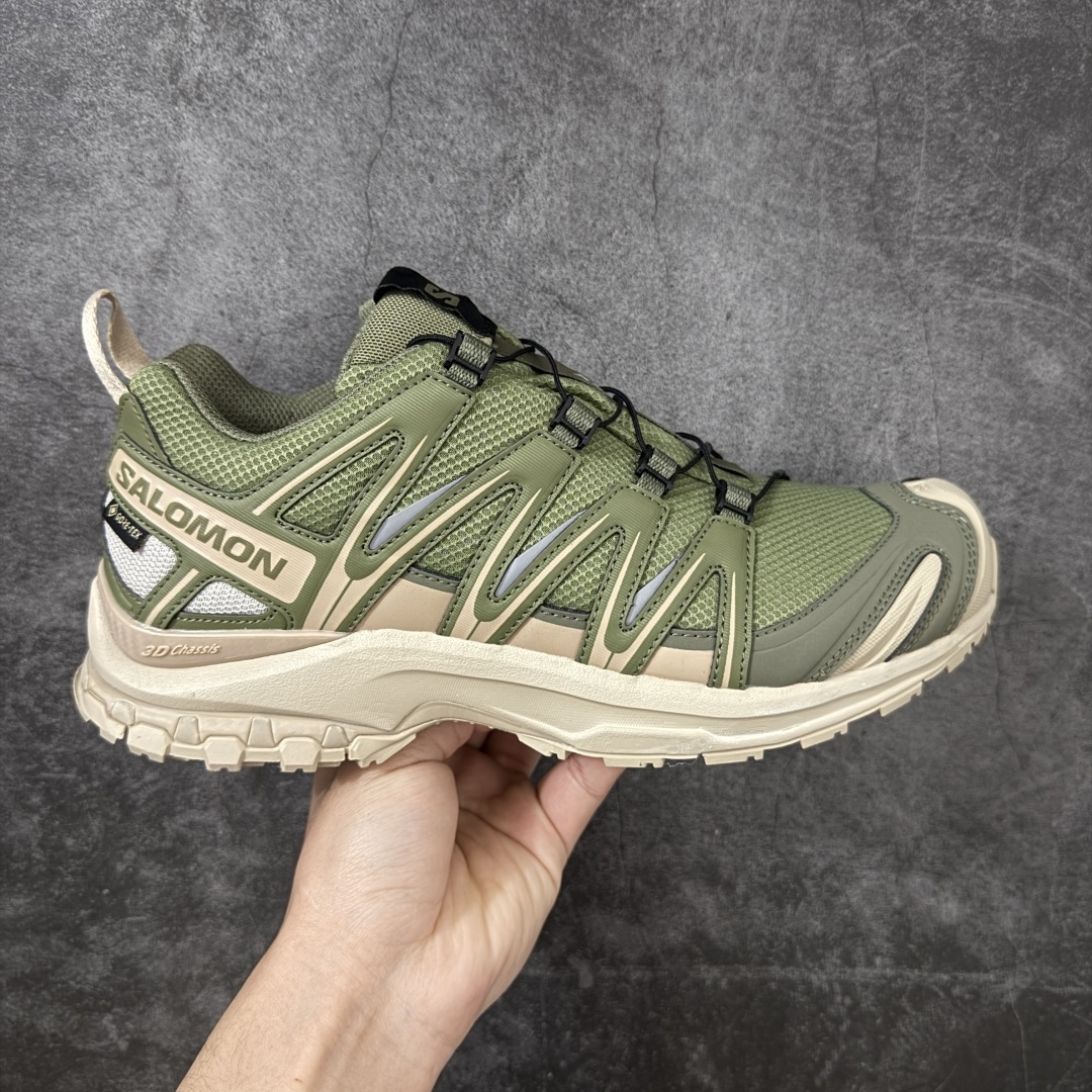 【纯原W1版】SALOMON XA Pro 3D 米绿475874 萨洛蒙潮流越野机能户外功能鞋 纯原外贸平台特供订单 耗时半年巨作 全套原纸板楦头开发 原厂特供网布配套加持 确保原汁原味 完美呈现版型 原档数据独家私模五层组合大底 男女鞋同步官方开发 原装Ortholite轻量化鞋垫 中底布带钢印编号 原厂TPU锁扣 进口港宝加持 后跟自然饱满 还原公司包裹性 鞋面采用SENSIFT贴合技术 全方位贴合包裹脚型 鞋跟部鞋底牵引设计 提供强大的抓地性能 更适应野外崎岖不平的道路 其3D ADVANCED CHASSIS底盘 材料轻量大化 钉齿设计更具稳定性 防护性 鞋底易磨损区运用CONTAGRIP高耐磨材料 应对城市硬质路面长距离跑考验 尺码：36 36.5 37.5 38 38.5 39 40 40.5 41 42 42.5 43 44 44.5 45-选品中心