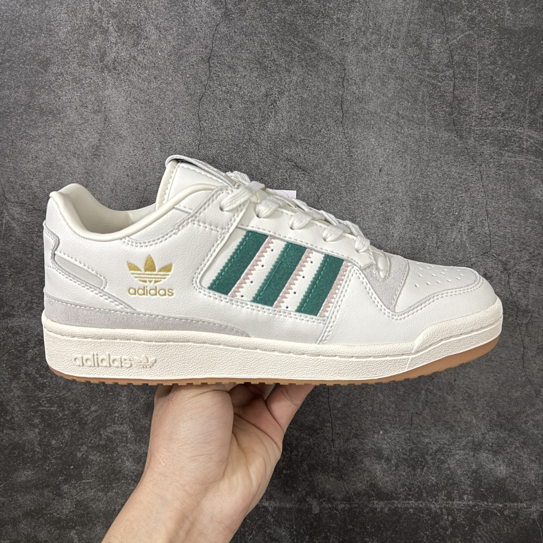 【纯原C版】AD Forum 84 Low OG 低帮百搭潮流休闲运动板鞋 IF7220 全套原纸板楦头开发 市场最新版 头层皮料加持 以复古篮球鞋的外形为基础 采用皮革拼接 简约百搭 更加贴合舒适 中底内侧网格造型起到点睛之笔 外底橡胶 更显复古 尺码：36 36.5 37.5 38 38.5 39 40 40.5 41 42 42.5 43 44 44.5 45-选品中心