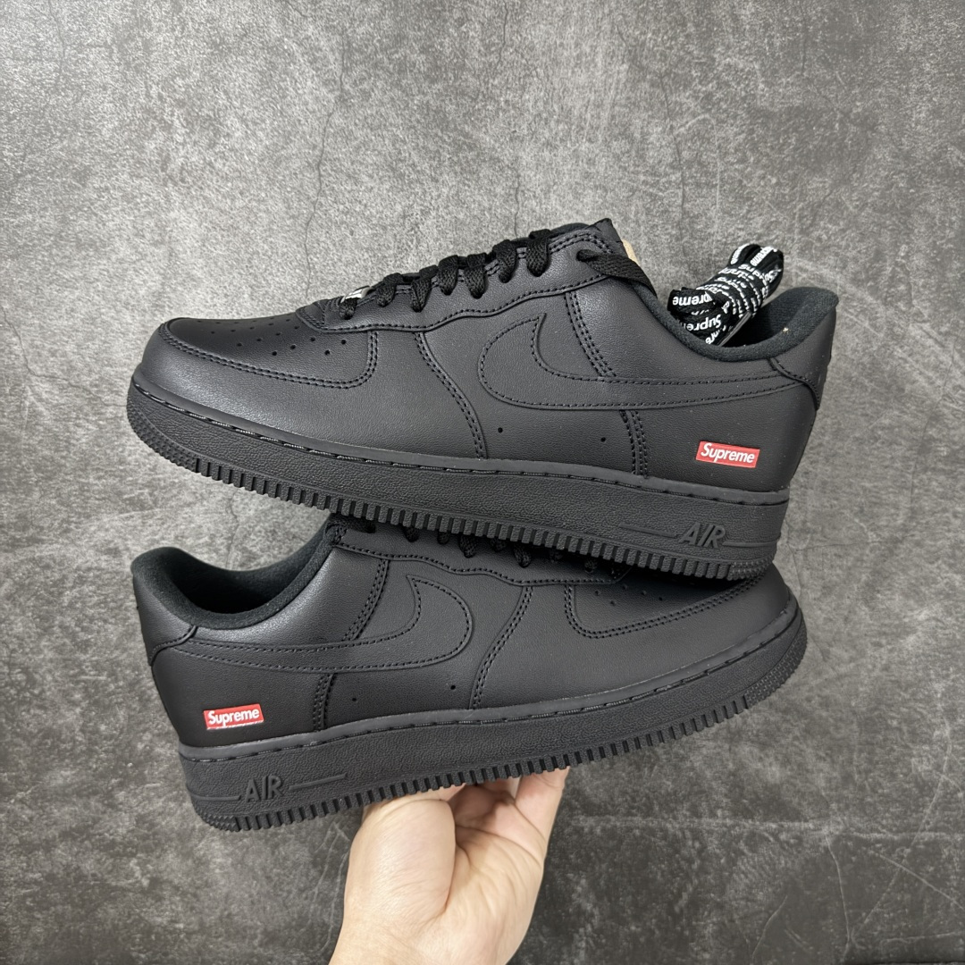 纯原 Supreme x NK Air Force 1 Low '07 空军一号低帮经典板鞋 联名黑色 
