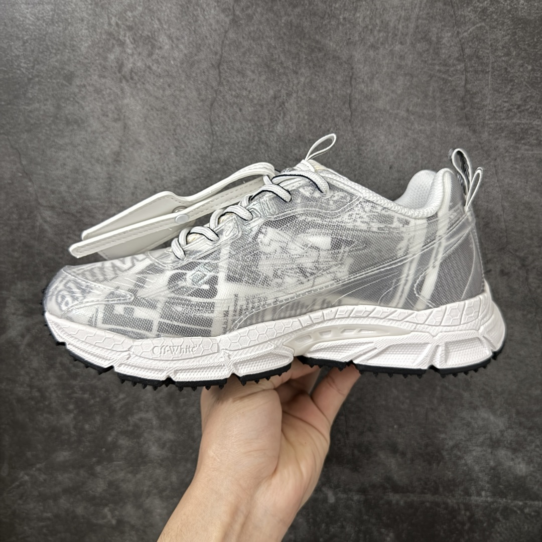 图片[2]-【纯原OK版本】Off-White OW最新款跑鞋 复古休闲鞋 百分百原盒正确版 原楦原纸板数据开发 4层分离大底#鞋面采用3d立体打印和多种材料拼接而成#防滑耐磨透气性轻便跑鞋 作为曾经爆火 并且定位奢潮领域的标志性品牌 Off-White 仍需要不断更新符合当下潮流时尚的复古运动鞋款，以期收获基本盘消费者的关注 此次更新的 Off-White 新款运动鞋将经典复古老爹鞋细节设计更加夸张化 并将标志性箭头设计置于显著位置 除此之外 整个系列的色彩搭配也可谓纷繁多样 总有一款适合你 尺码：36 37 38 39 40 41 42 43 44 45 46 47-选品中心