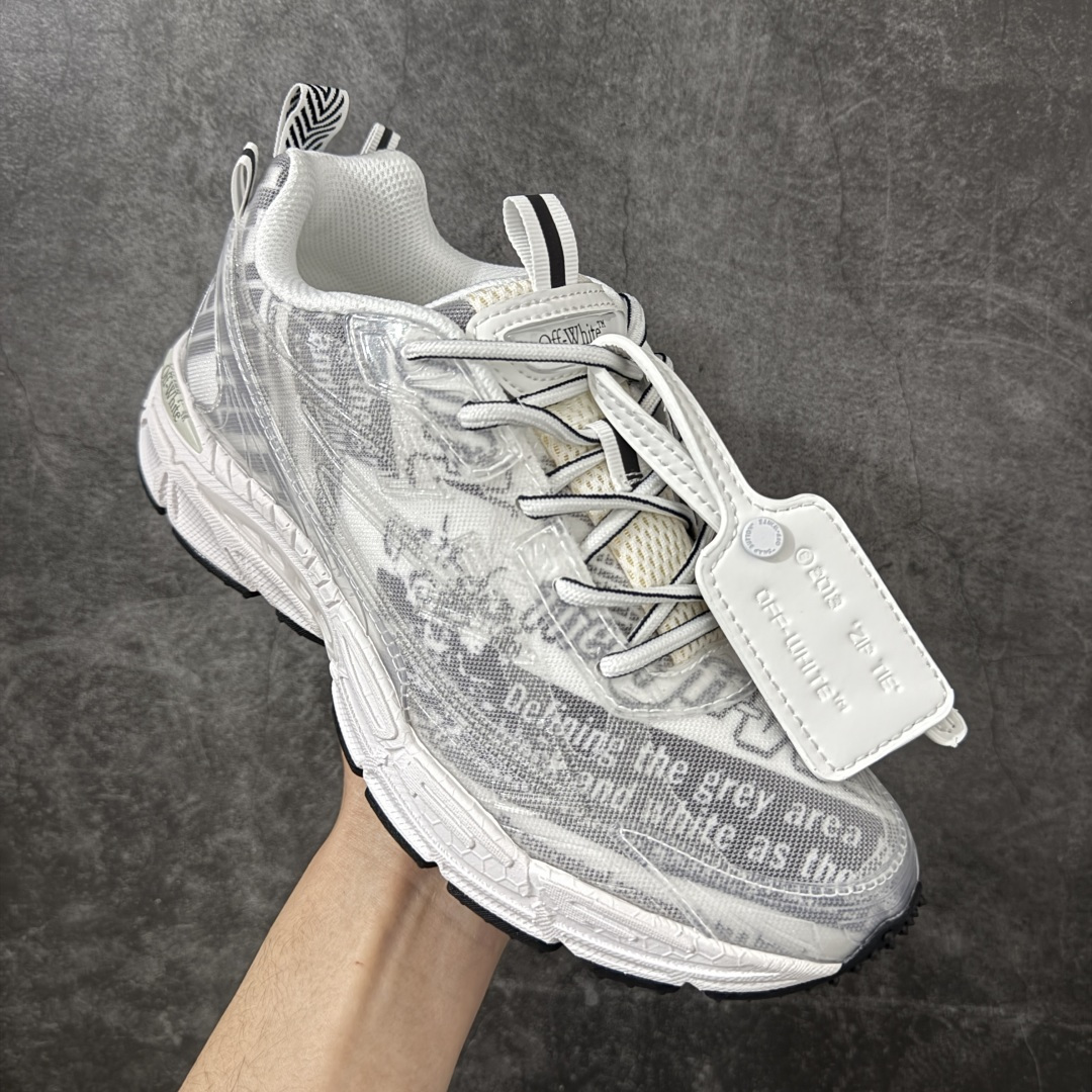 图片[3]-【纯原OK版本】Off-White OW最新款跑鞋 复古休闲鞋 百分百原盒正确版 原楦原纸板数据开发 4层分离大底#鞋面采用3d立体打印和多种材料拼接而成#防滑耐磨透气性轻便跑鞋 作为曾经爆火 并且定位奢潮领域的标志性品牌 Off-White 仍需要不断更新符合当下潮流时尚的复古运动鞋款，以期收获基本盘消费者的关注 此次更新的 Off-White 新款运动鞋将经典复古老爹鞋细节设计更加夸张化 并将标志性箭头设计置于显著位置 除此之外 整个系列的色彩搭配也可谓纷繁多样 总有一款适合你 尺码：36 37 38 39 40 41 42 43 44 45 46 47-选品中心