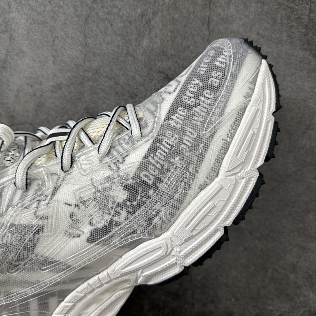 图片[6]-【纯原OK版本】Off-White OW最新款跑鞋 复古休闲鞋 百分百原盒正确版 原楦原纸板数据开发 4层分离大底#鞋面采用3d立体打印和多种材料拼接而成#防滑耐磨透气性轻便跑鞋 作为曾经爆火 并且定位奢潮领域的标志性品牌 Off-White 仍需要不断更新符合当下潮流时尚的复古运动鞋款，以期收获基本盘消费者的关注 此次更新的 Off-White 新款运动鞋将经典复古老爹鞋细节设计更加夸张化 并将标志性箭头设计置于显著位置 除此之外 整个系列的色彩搭配也可谓纷繁多样 总有一款适合你 尺码：36 37 38 39 40 41 42 43 44 45 46 47-选品中心