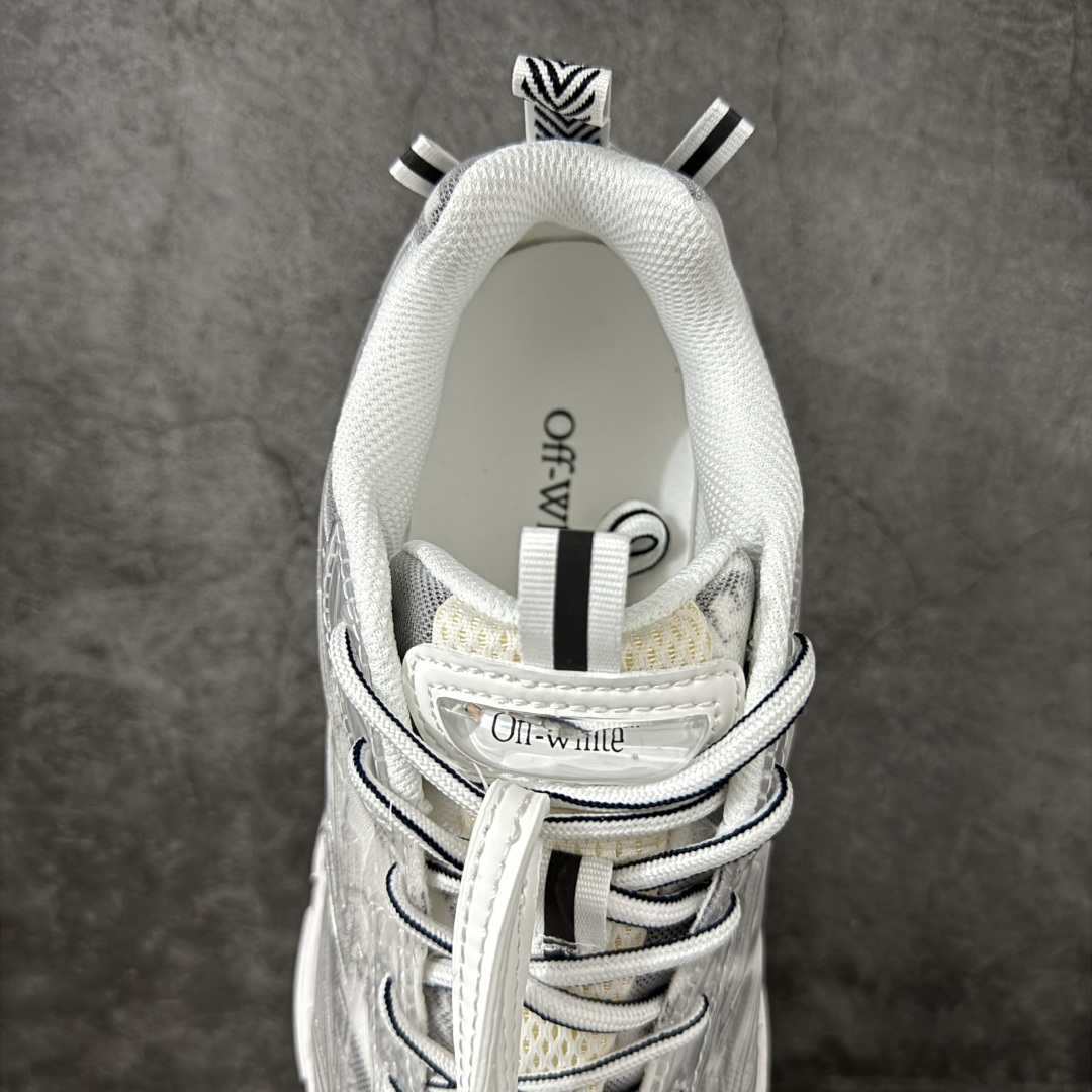 图片[8]-【纯原OK版本】Off-White OW最新款跑鞋 复古休闲鞋 百分百原盒正确版 原楦原纸板数据开发 4层分离大底#鞋面采用3d立体打印和多种材料拼接而成#防滑耐磨透气性轻便跑鞋 作为曾经爆火 并且定位奢潮领域的标志性品牌 Off-White 仍需要不断更新符合当下潮流时尚的复古运动鞋款，以期收获基本盘消费者的关注 此次更新的 Off-White 新款运动鞋将经典复古老爹鞋细节设计更加夸张化 并将标志性箭头设计置于显著位置 除此之外 整个系列的色彩搭配也可谓纷繁多样 总有一款适合你 尺码：36 37 38 39 40 41 42 43 44 45 46 47-选品中心
