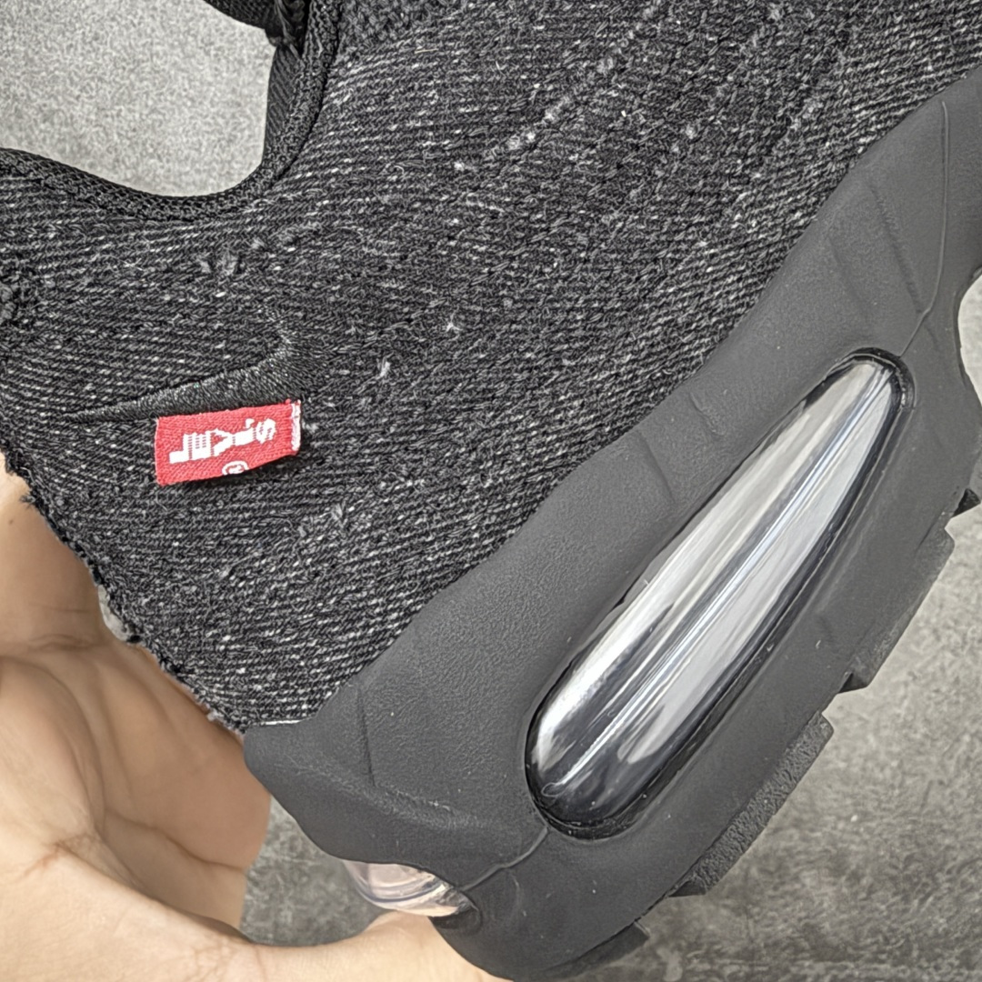 图片[3]-【KZ纯原】Levi\’s x NK Air Max 95 舒适耐磨 低帮跑步鞋 男女同款 李维斯联名黑牛仔 HM4743-001 外贸顶级专供 区别先行版 全部配色原鞋原尺码开发生产 极致还原 全部原厂材料一比一打造 一眼ZP既视感 欢迎对比市场版本 尺码：40 40.5 41 42 42.5 43 44 44.5 45 46 46.5 47.5 48 48.5-选品中心